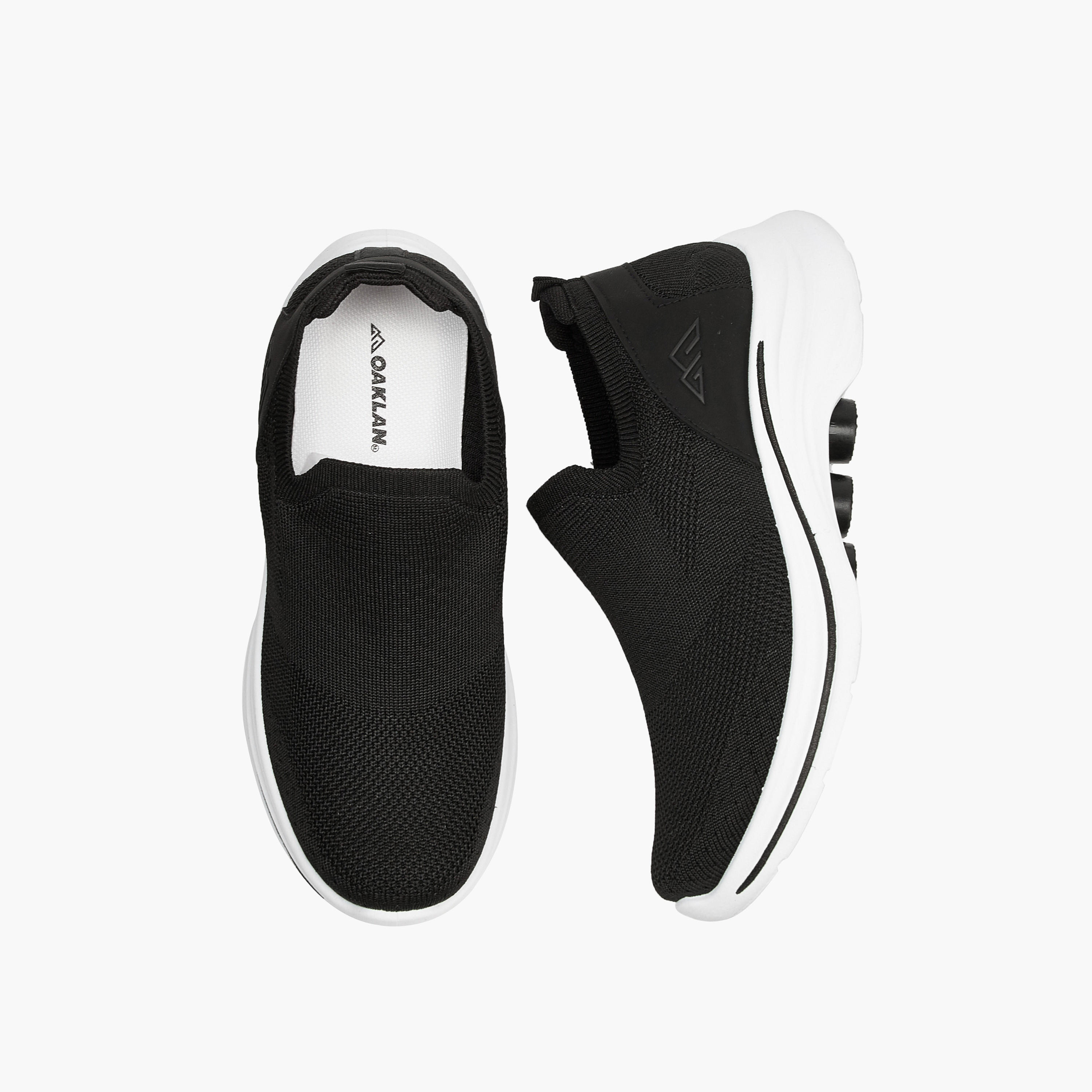 Oaklan by Shoexpress Textured Slip-On Sports Shoes with Pull Tab-sports-women-shoes-image-1