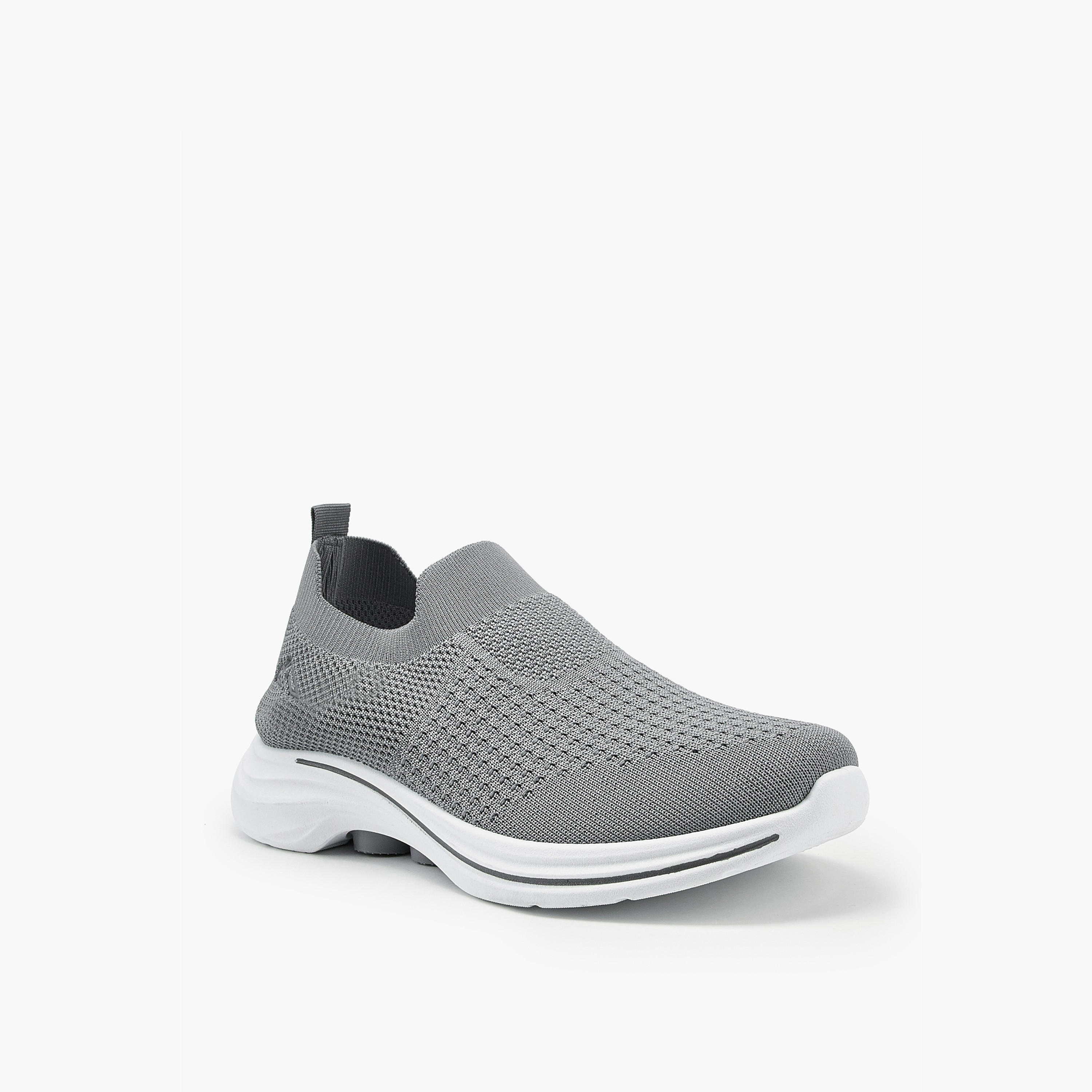 Oaklan by Shoexpress Textured Slip-On Sports Shoes with Pull Tab-sports-men-shoes-image-3