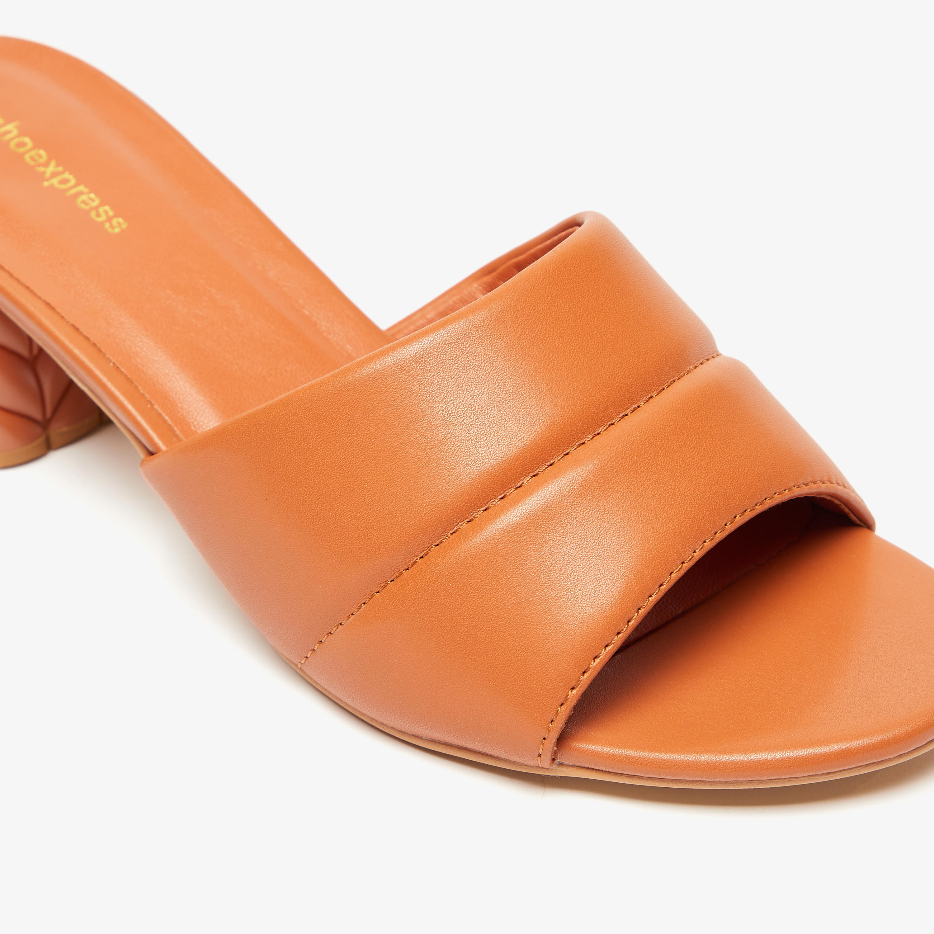 Solid Slip-On Sandals with Quilted Block Heels-women-shoes-heels-image-5