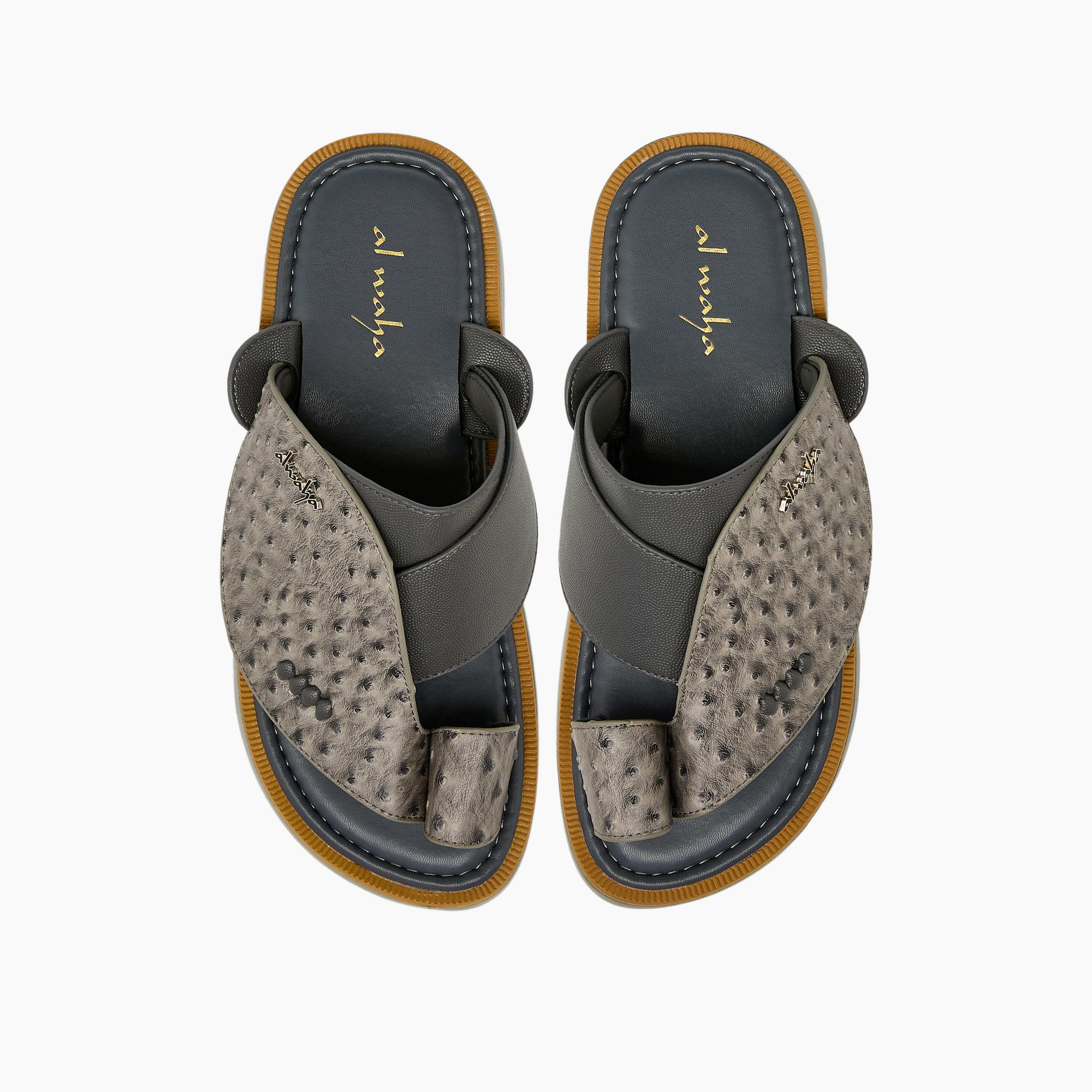 Al Waha Men Toe Loop Detail Arabic Sandals-men-shoes-sandals-image-1