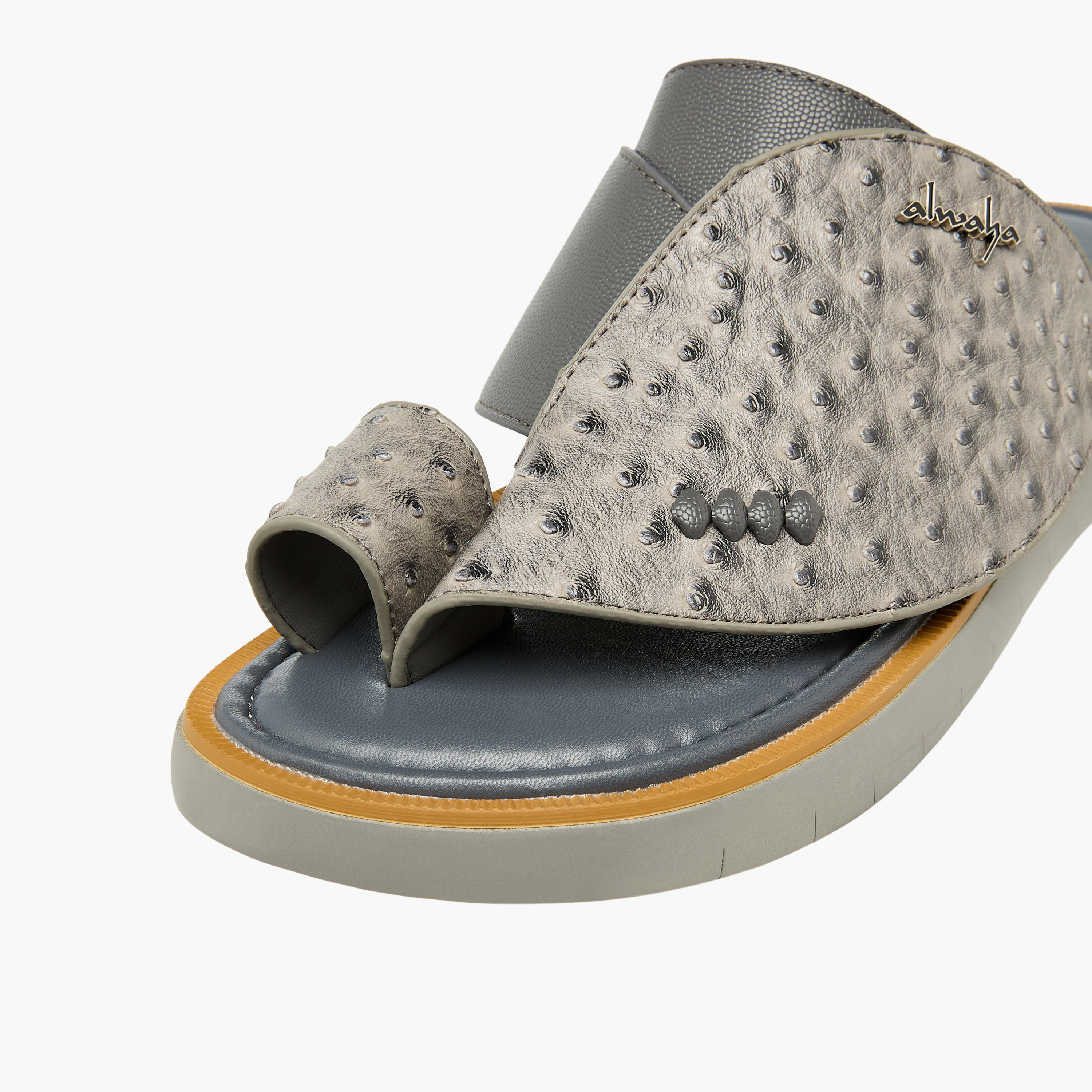 Al Waha Men Toe Loop Detail Arabic Sandals-men-shoes-sandals-image-4
