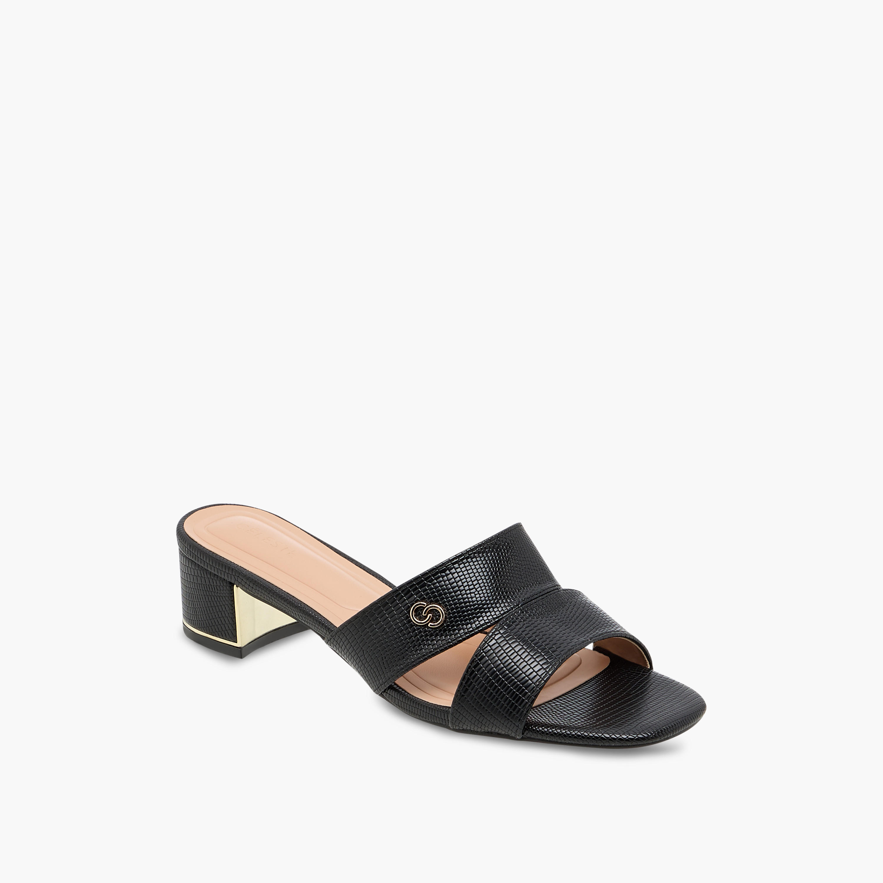 Celeste Women's Textured Slip-On Sandals with Block Heels-women-shoes-sandals-heeled-image-2