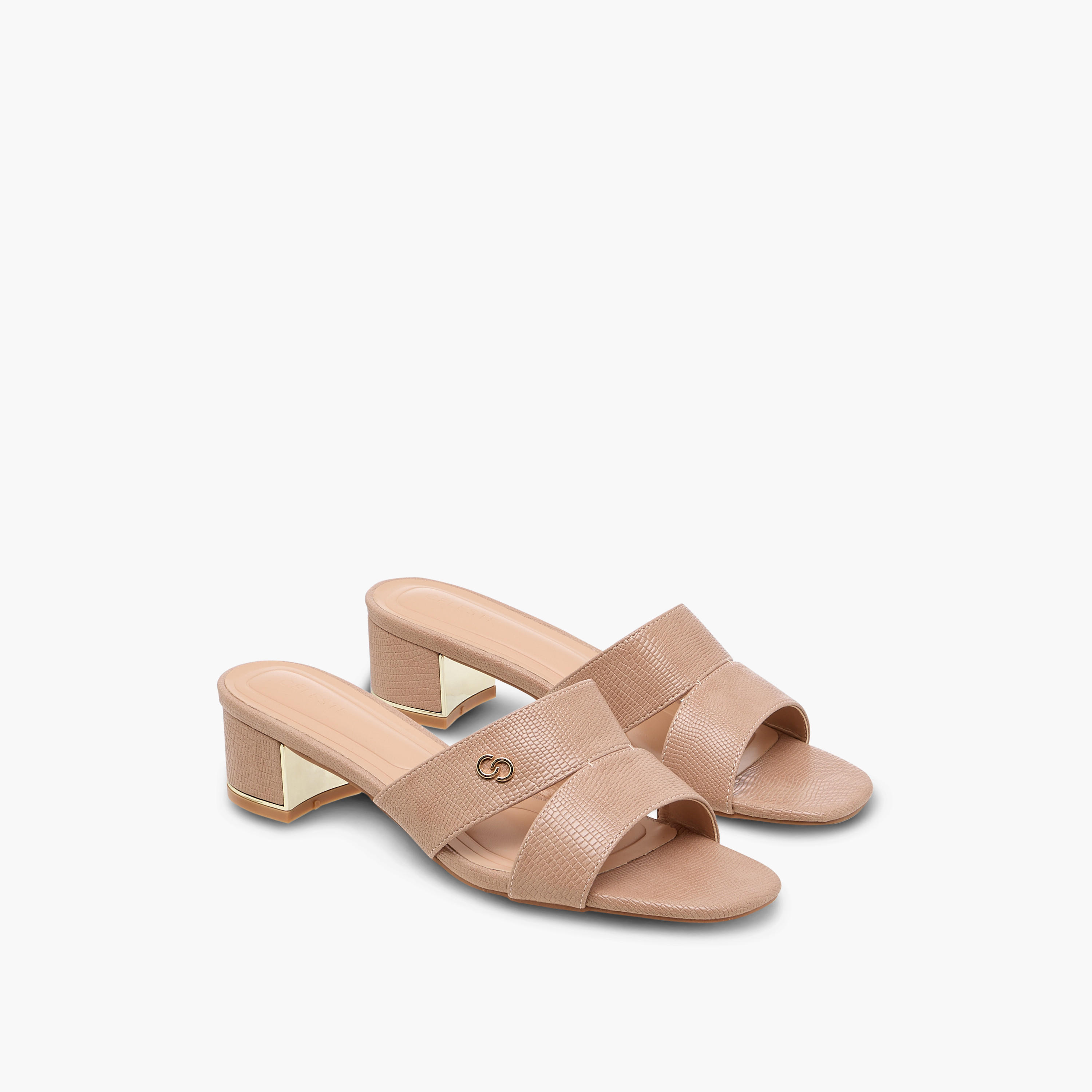 Celeste Women's Textured Slip-On Sandals with Block Heels-women-shoes-sandals-heeled-image-1