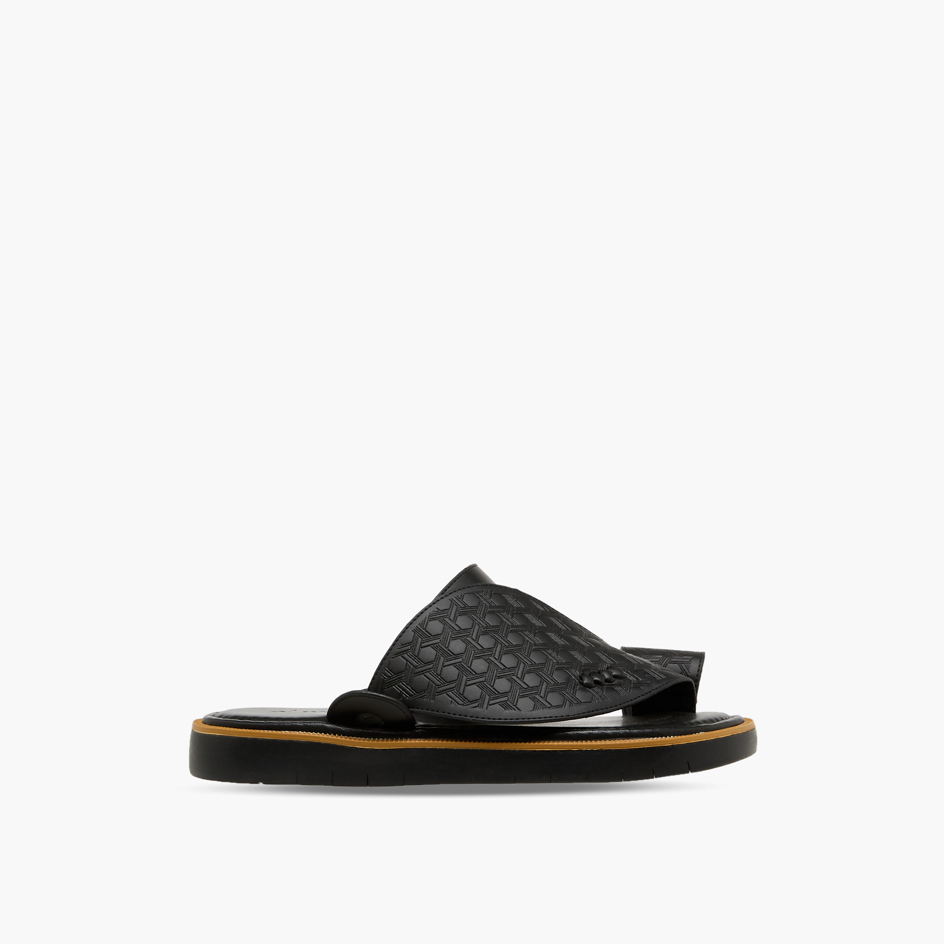 Al Waha Men Textured Arabic Sandals-men-shoes-sandals-image-3
