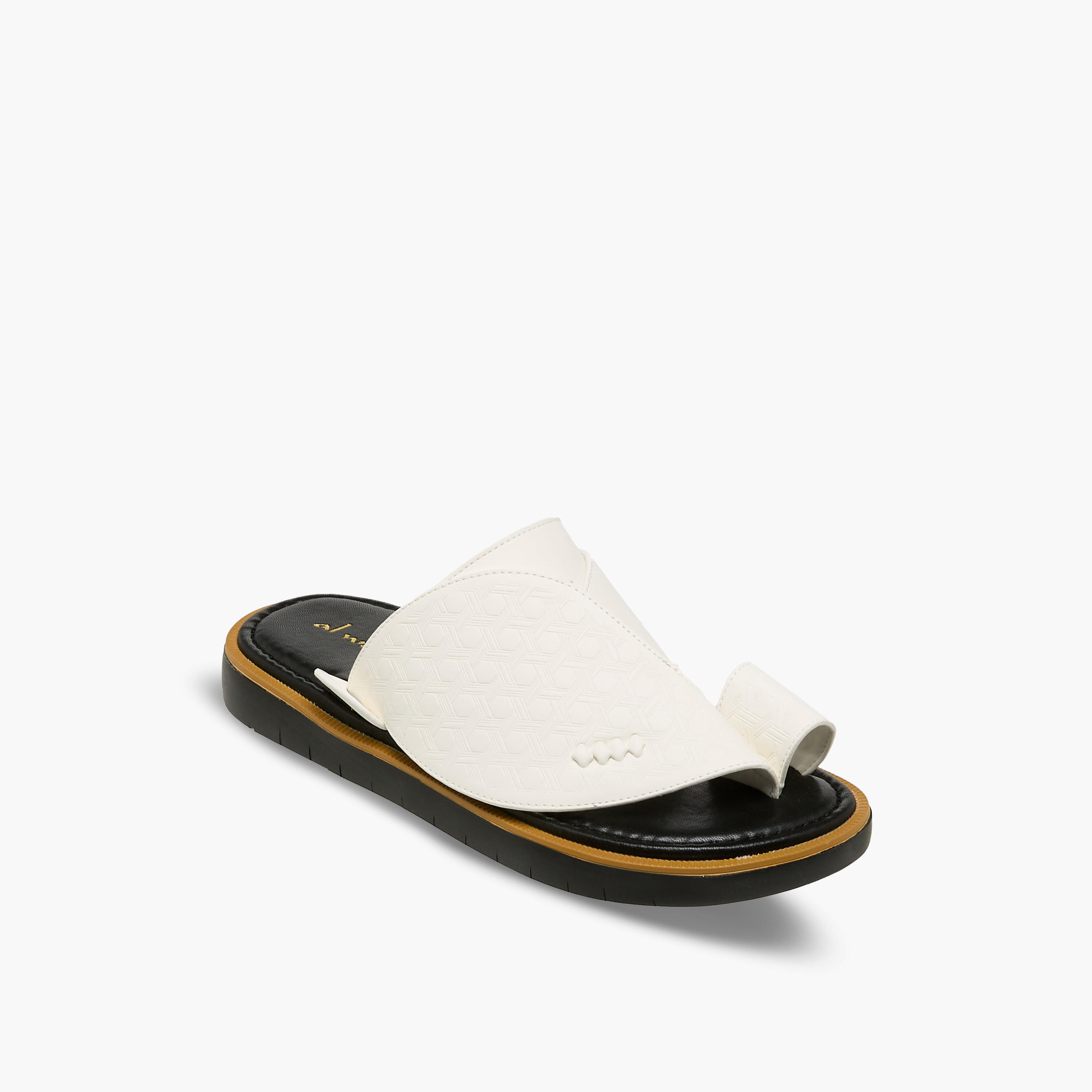 Al Waha Men Textured Arabic Sandals-men-shoes-sandals-image-2