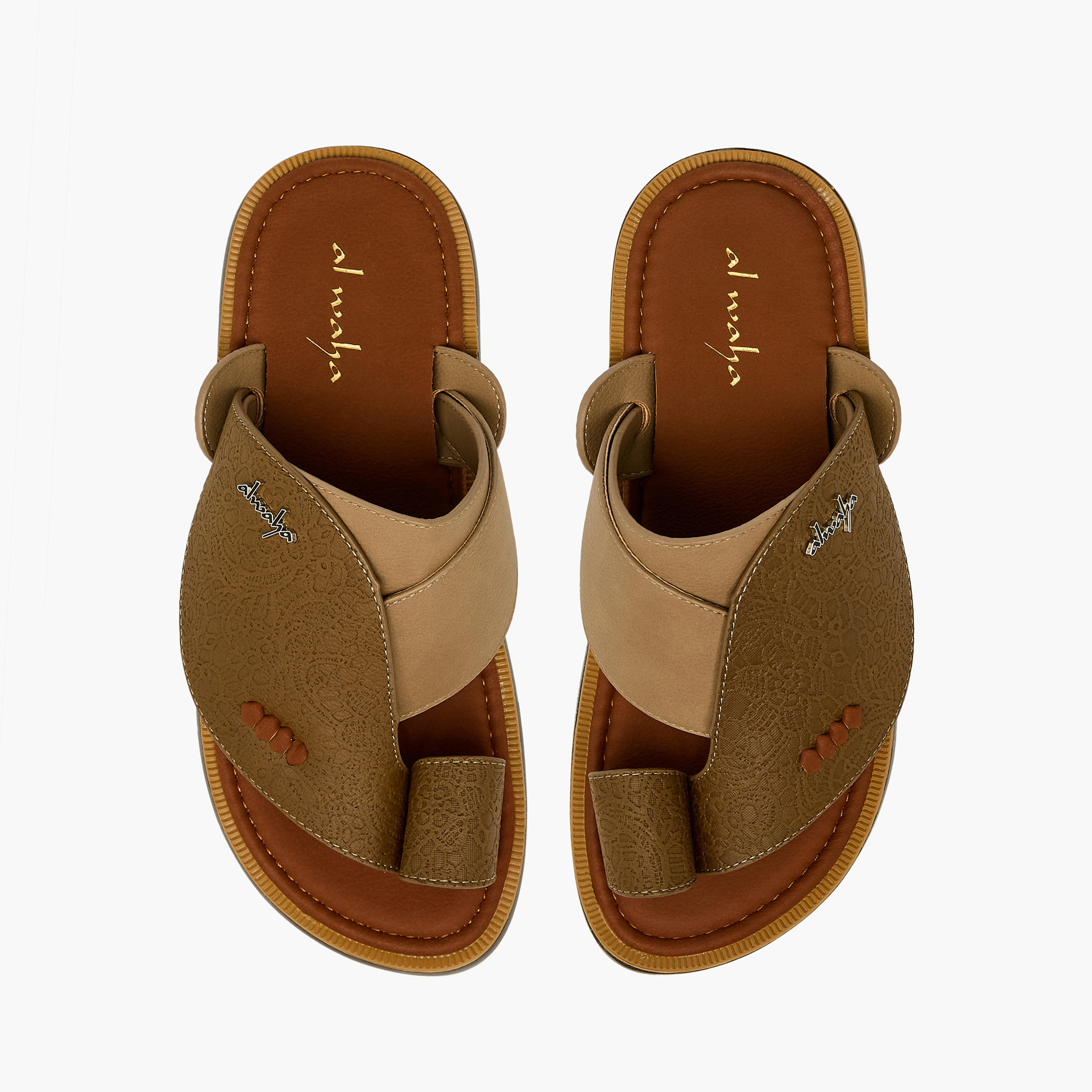 Al Waha Men Toe Loop Detail Arabic Sandals-men-shoes-sandals-image-1