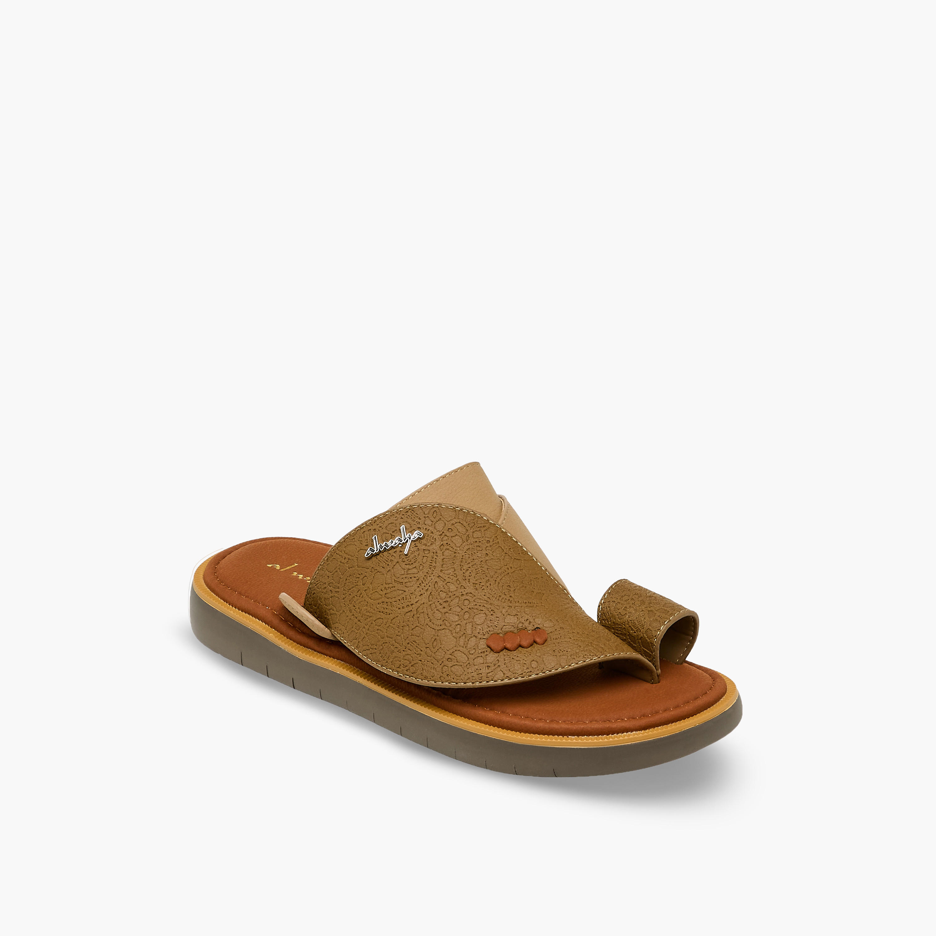 Al Waha Men Toe Loop Detail Arabic Sandals-men-shoes-sandals-image-2