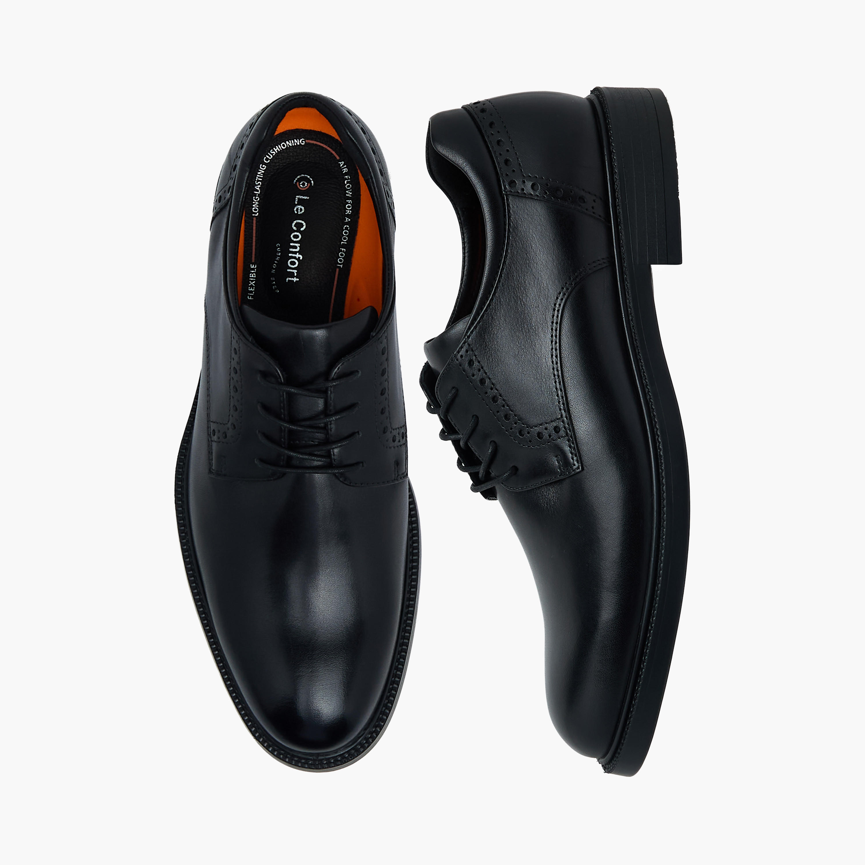 Le Confort Men Genuine Leather Lace-Up Derby Shoes-men-shoes-formalshoes-image-1