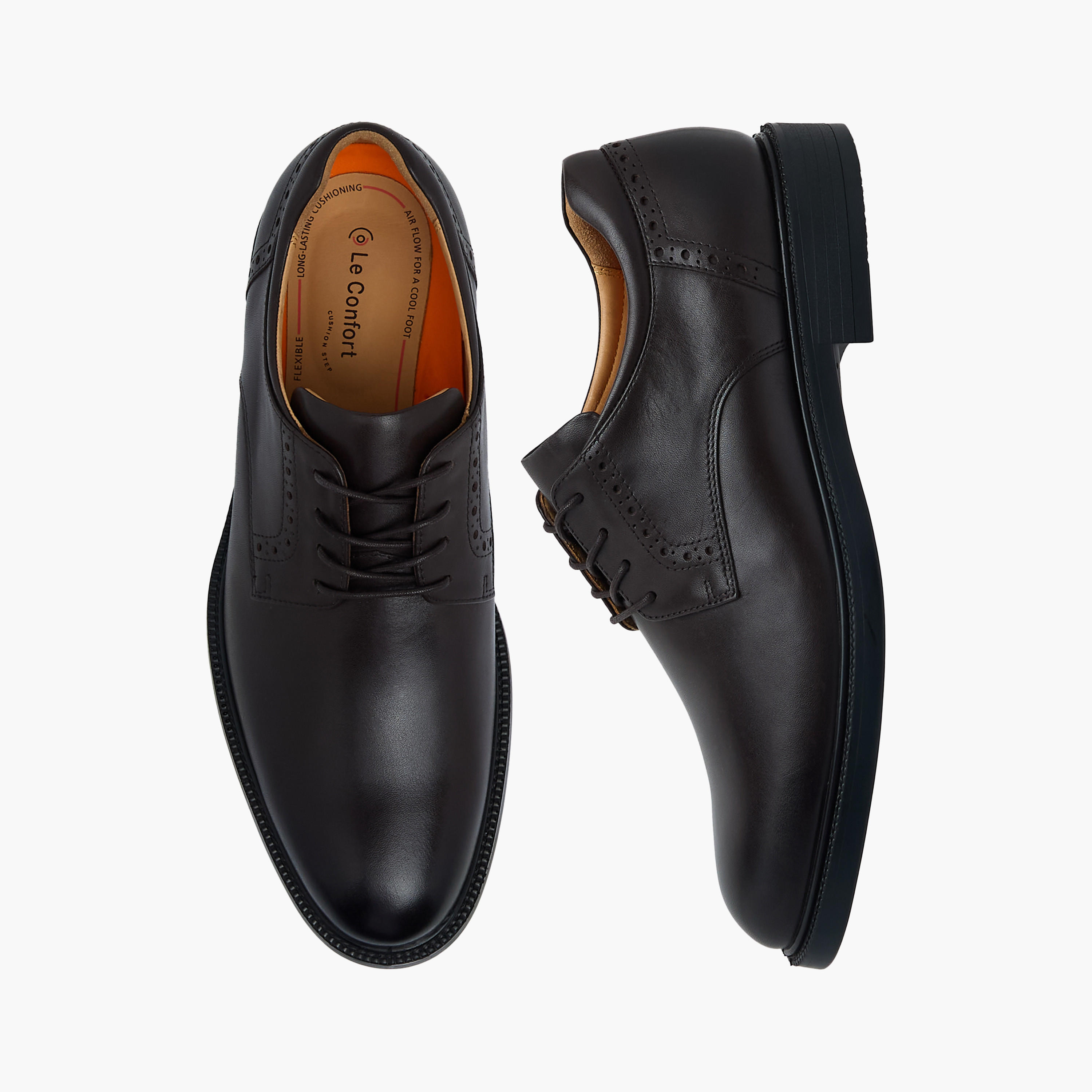 Le Confort Men Genuine Leather Lace-Up Derby Shoes-men-shoes-formalshoes-image-1