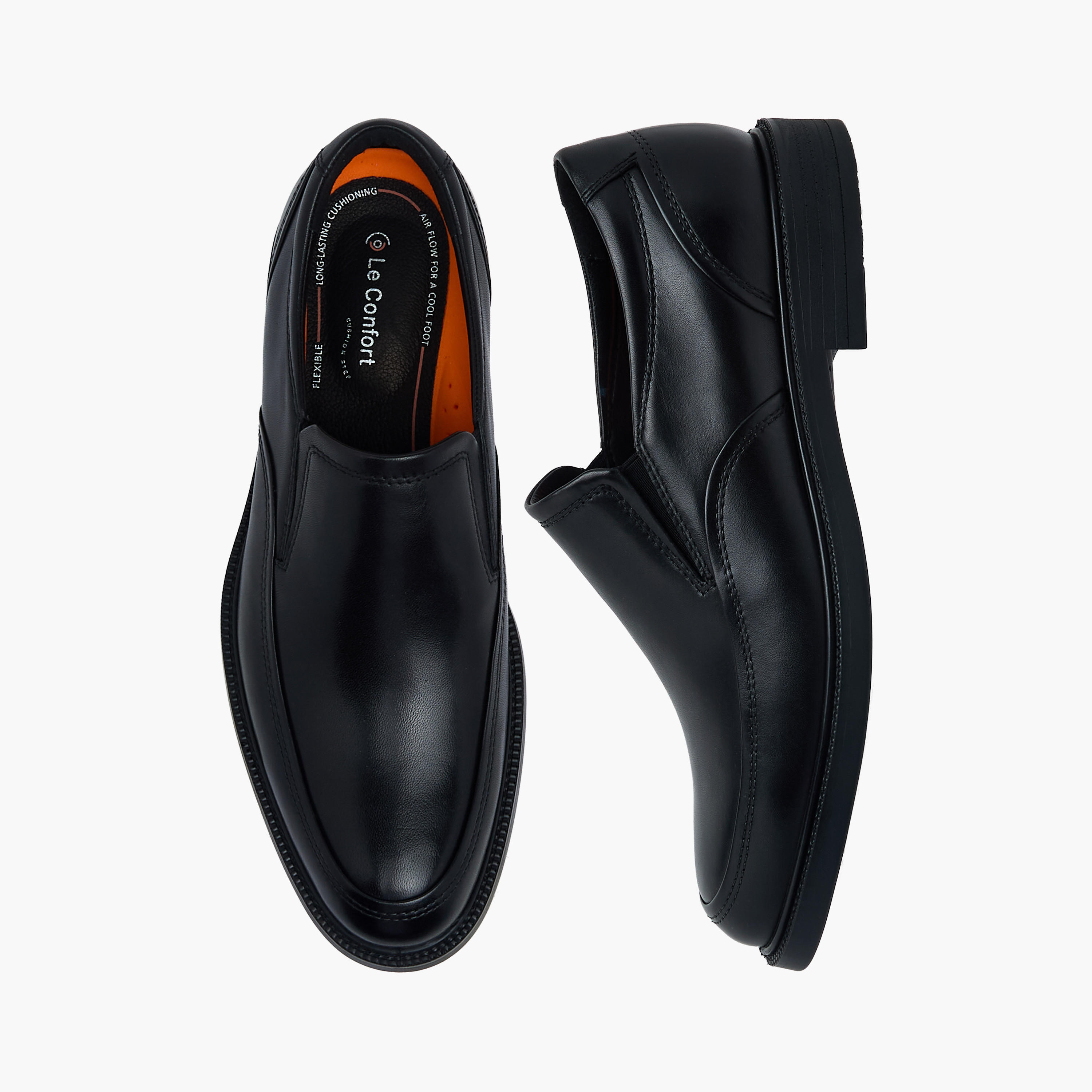 Le Confort Men Genuine Leather Slip-On Loafers-men-shoes-loafersandmoccasins-image-1