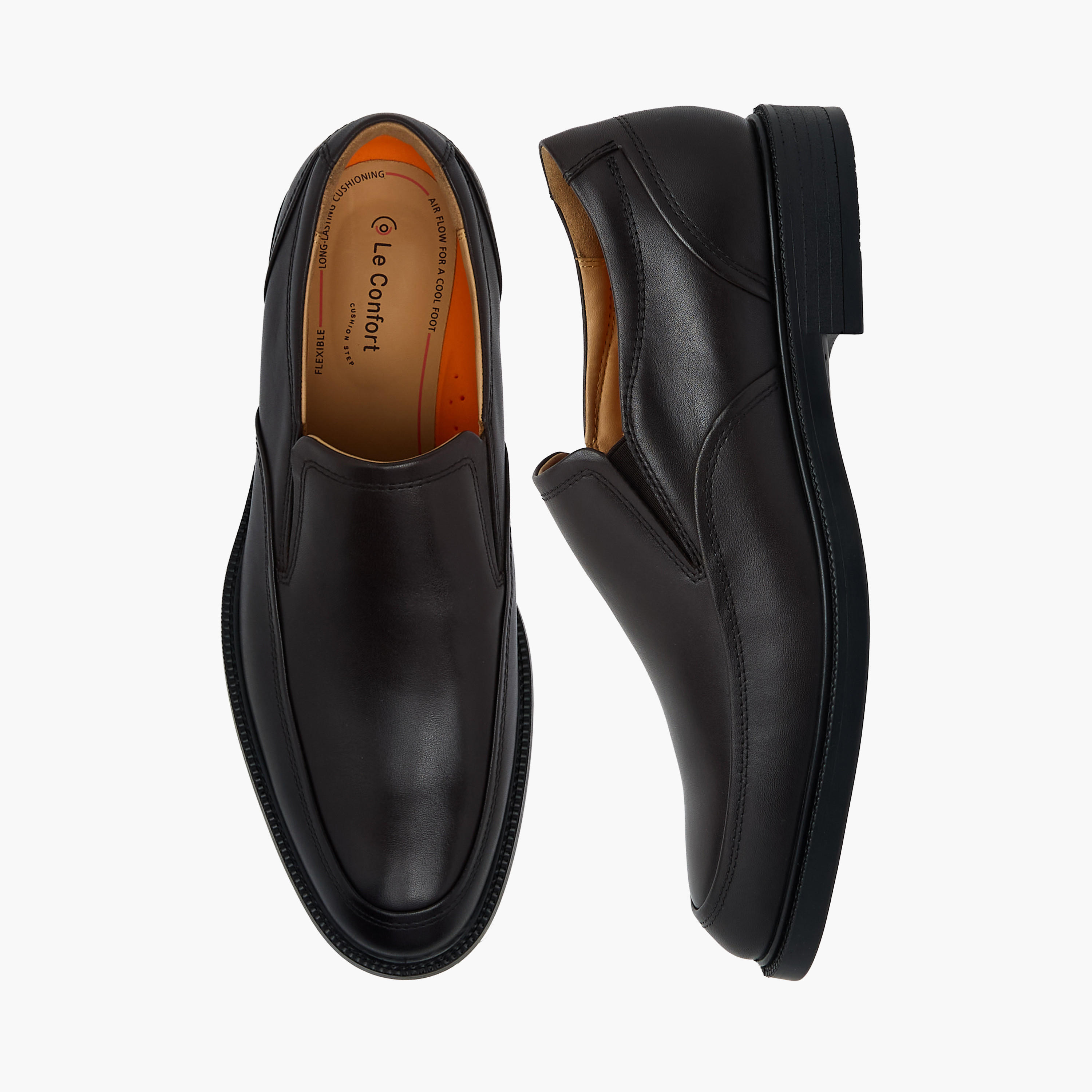 Le Confort Men Genuine Leather Slip-On Loafers-men-shoes-loafersandmoccasins-image-1