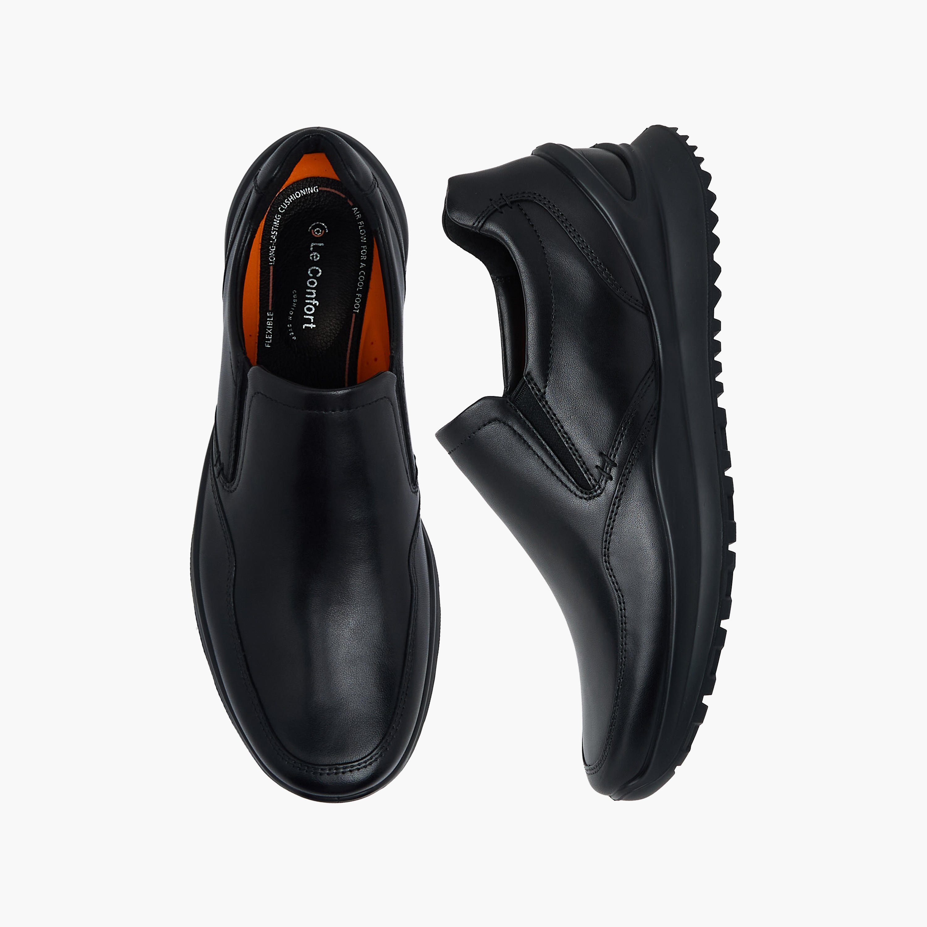 Le Confort Men Genuine Leather Slip-On Loafers-men-shoes-loafersandmoccasins-image-1