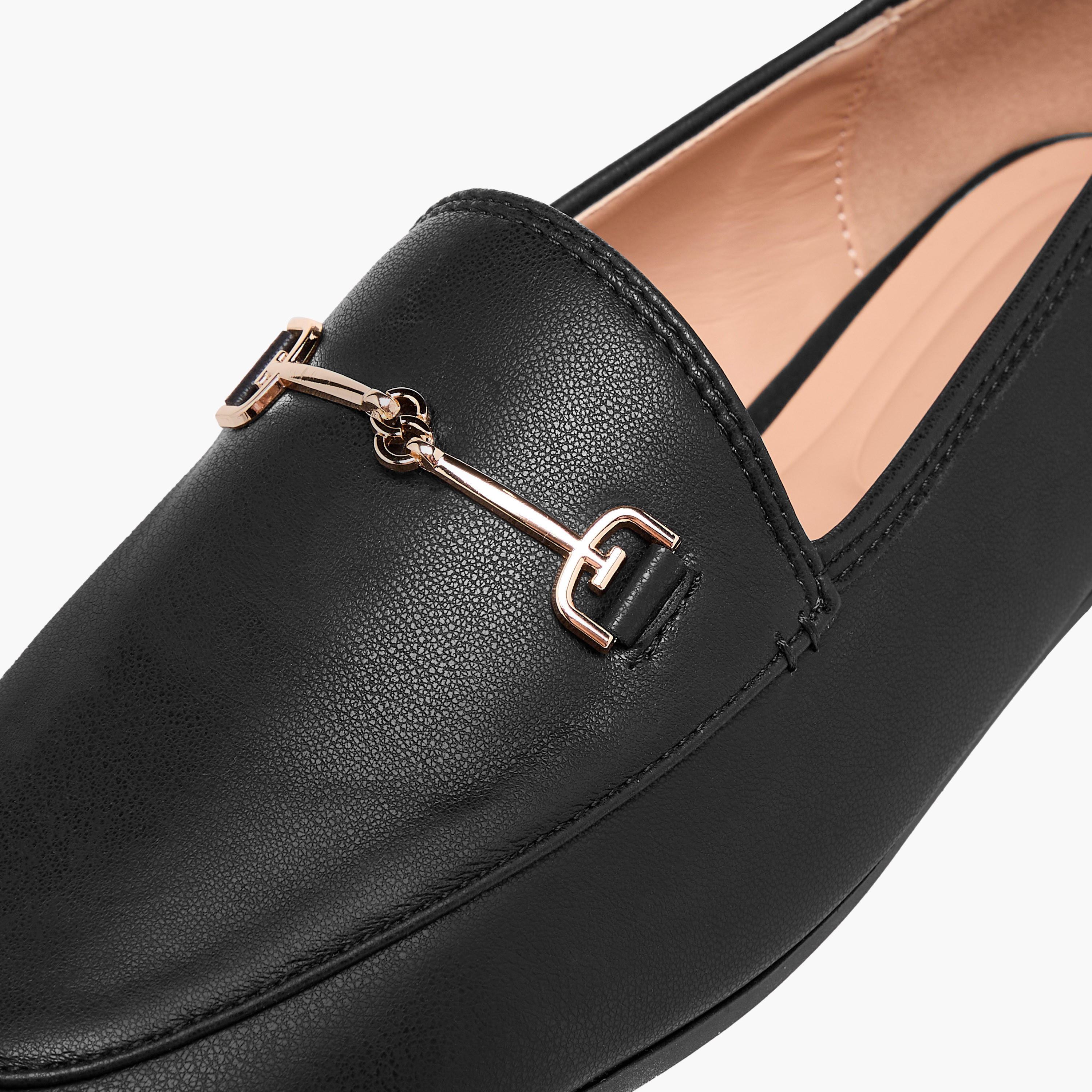 Celeste Women's Solid Slip-On Loafers with Metal Accent-women-shoes-loafersandmoccasins-image-4
