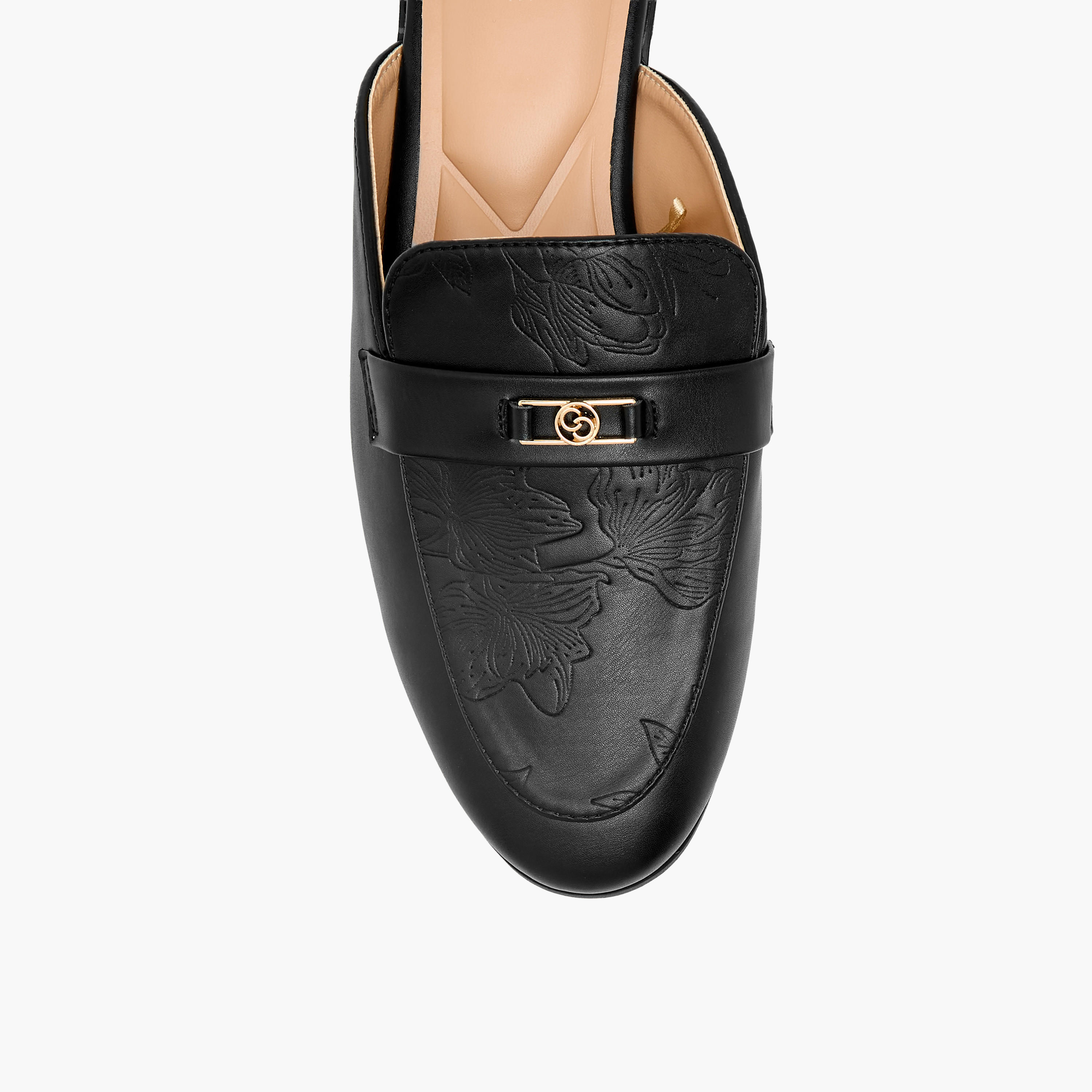 Celeste Women Floral Embossed Mules-women-shoes-flats-mules-image-4