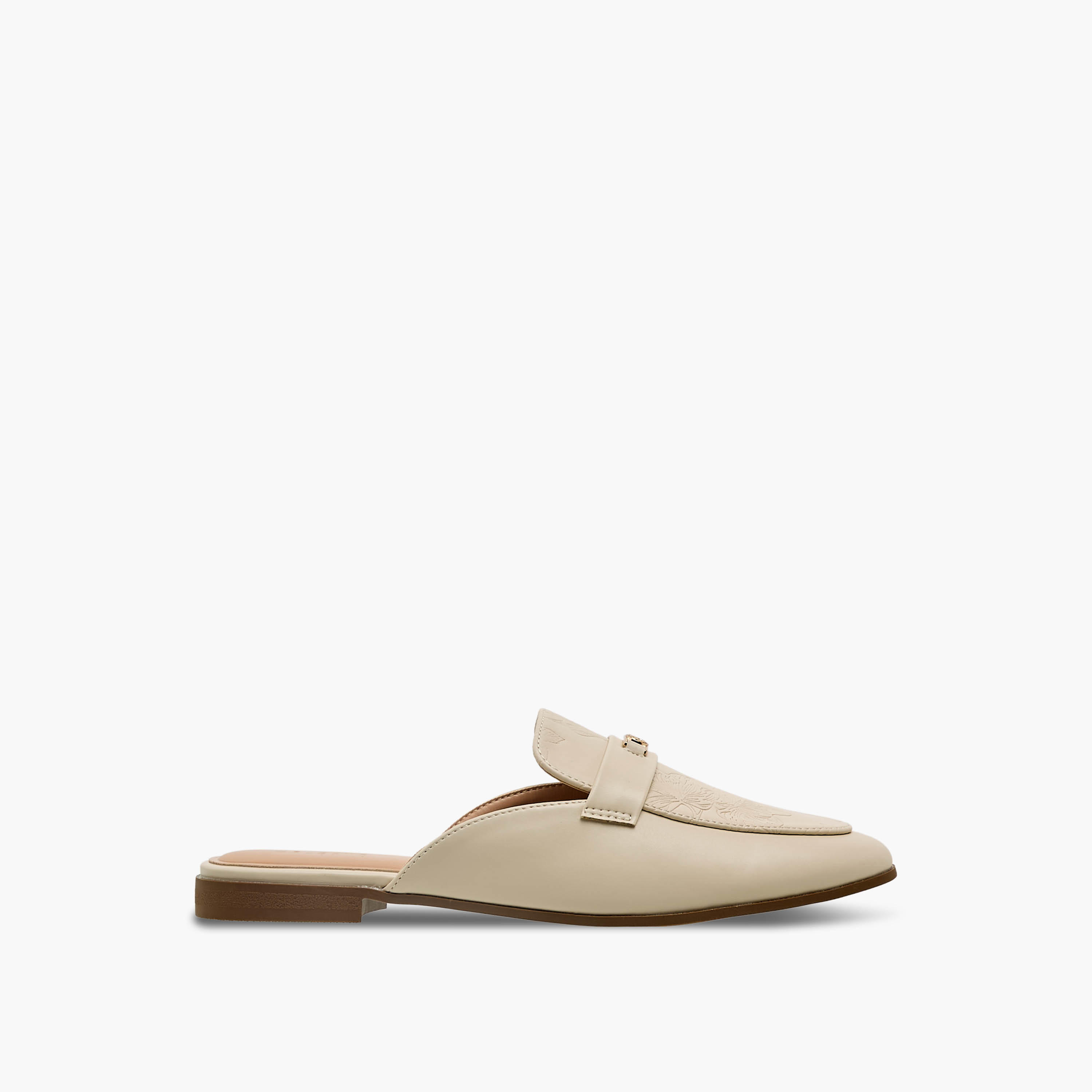 Celeste Women Floral Embossed Mules-women-shoes-flats-mules-image-3