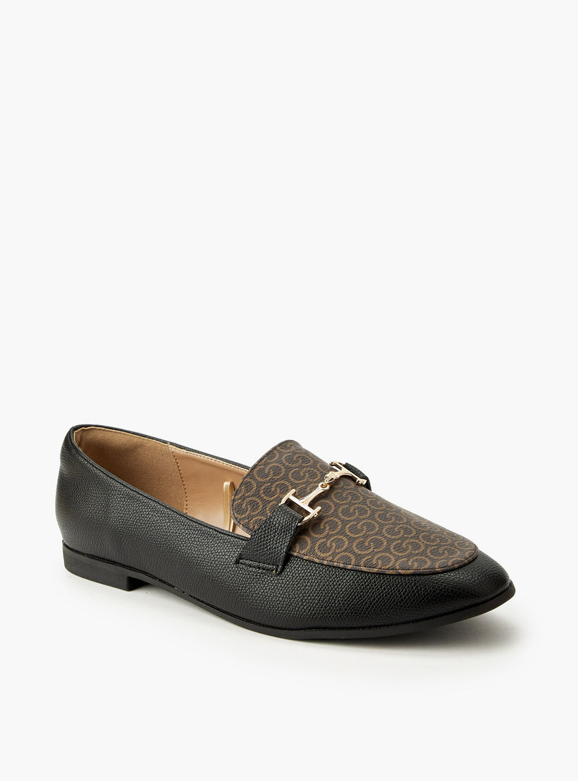 Celeste Women Monogram Print Slip-On Loafers-women-shoes-flats-loafers-image-2