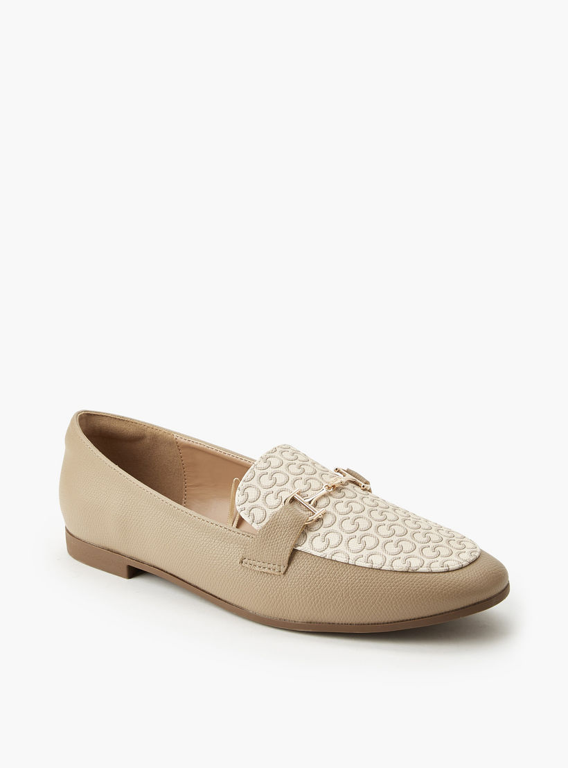 Celeste Women Monogram Print Slip-On Loafers-women-shoes-flats-loafers-image-2