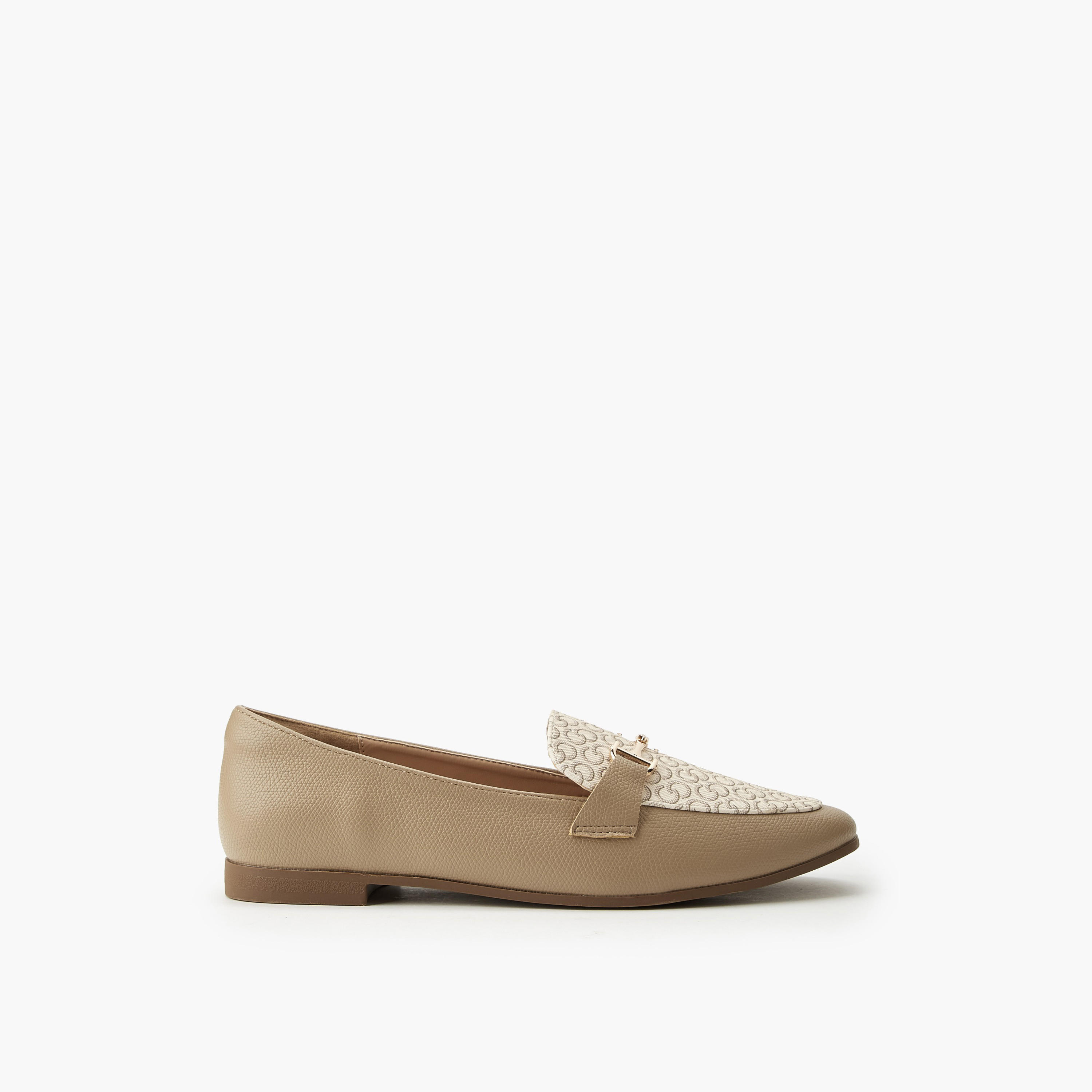 Celeste Women Monogram Print Slip-On Loafers-women-shoes-flats-loafers-image-3