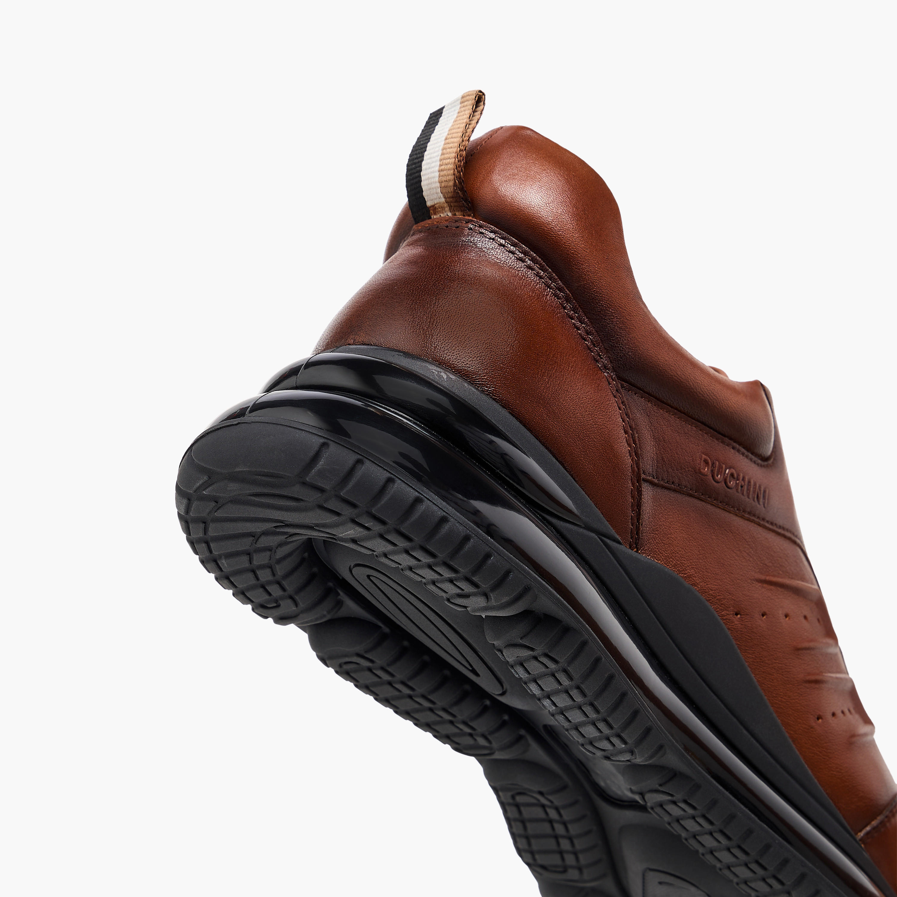 Duchini Men's Leather Panelled Lace-Up Sneakers-men-shoes-sneakers-image-5