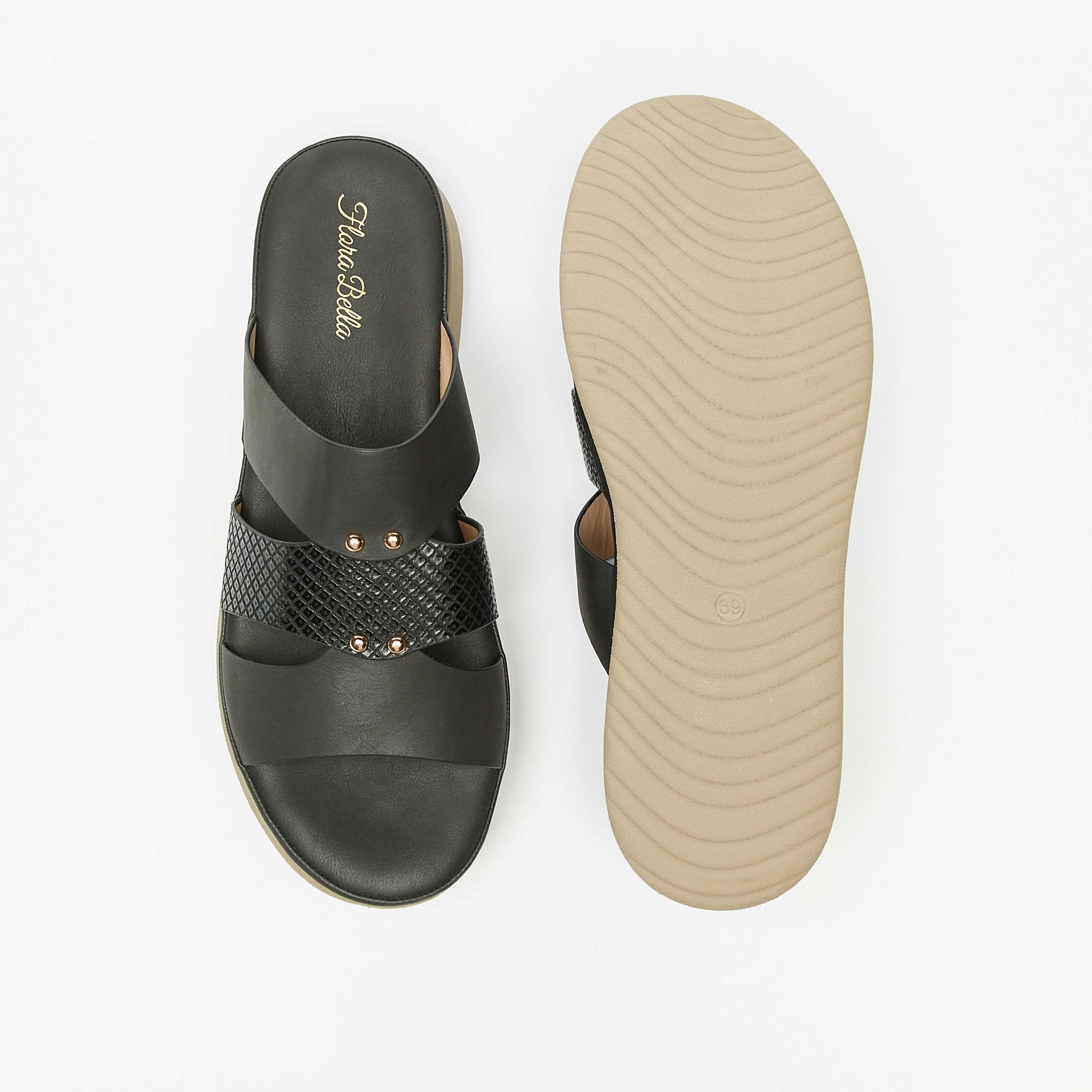 Flora Bella Textured Slip-On Sandals-women-shoes-flats-sandals-image-4