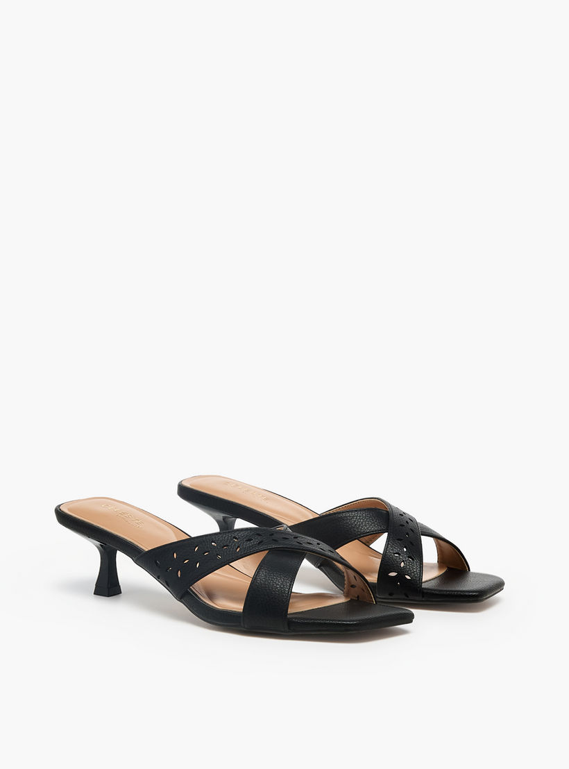 Celeste Women Cross Strap Flared Heel Sandals-women-shoes-sandals-heeled-image-1