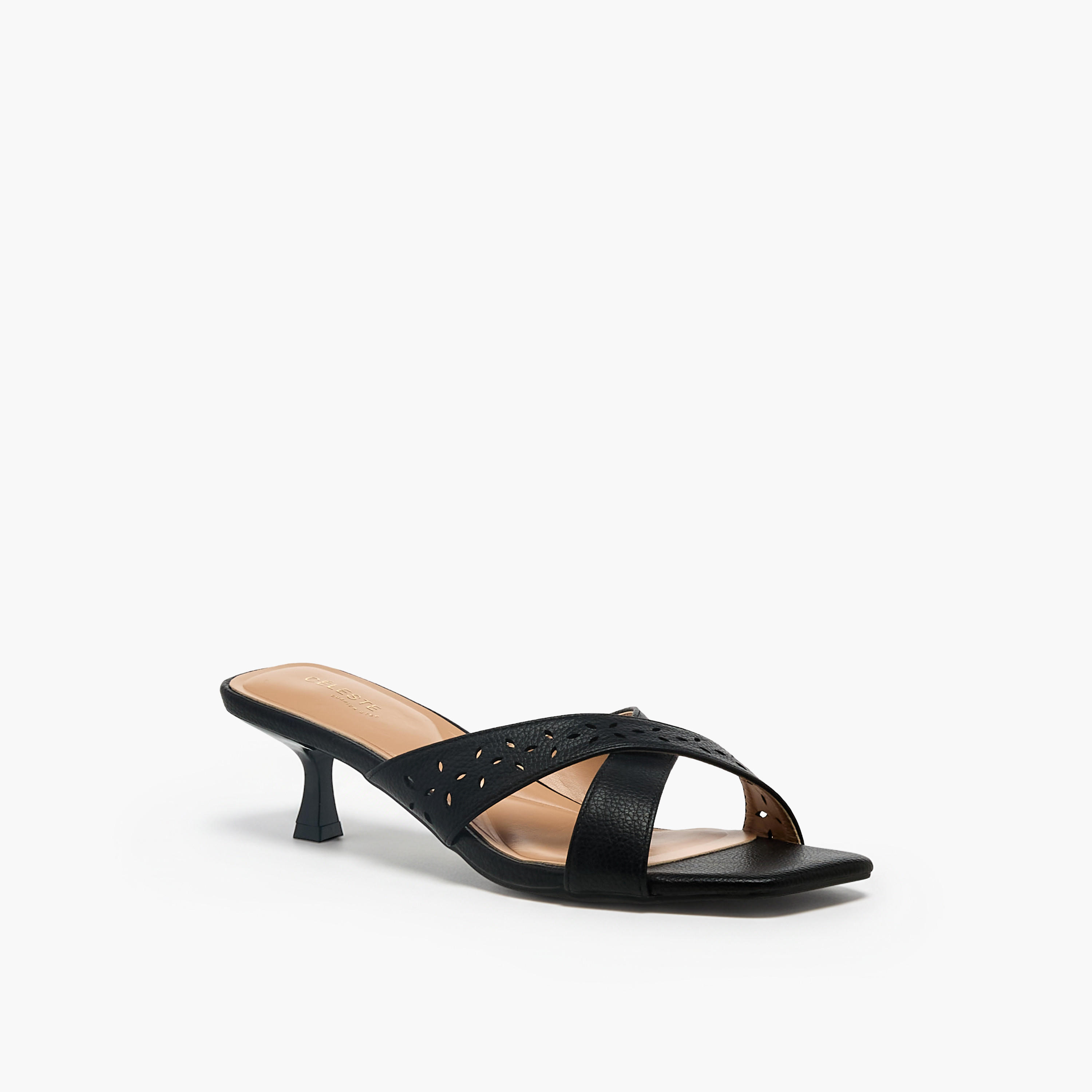 Celeste Women Cross Strap Flared Heel Sandals-women-shoes-sandals-heeled-image-2