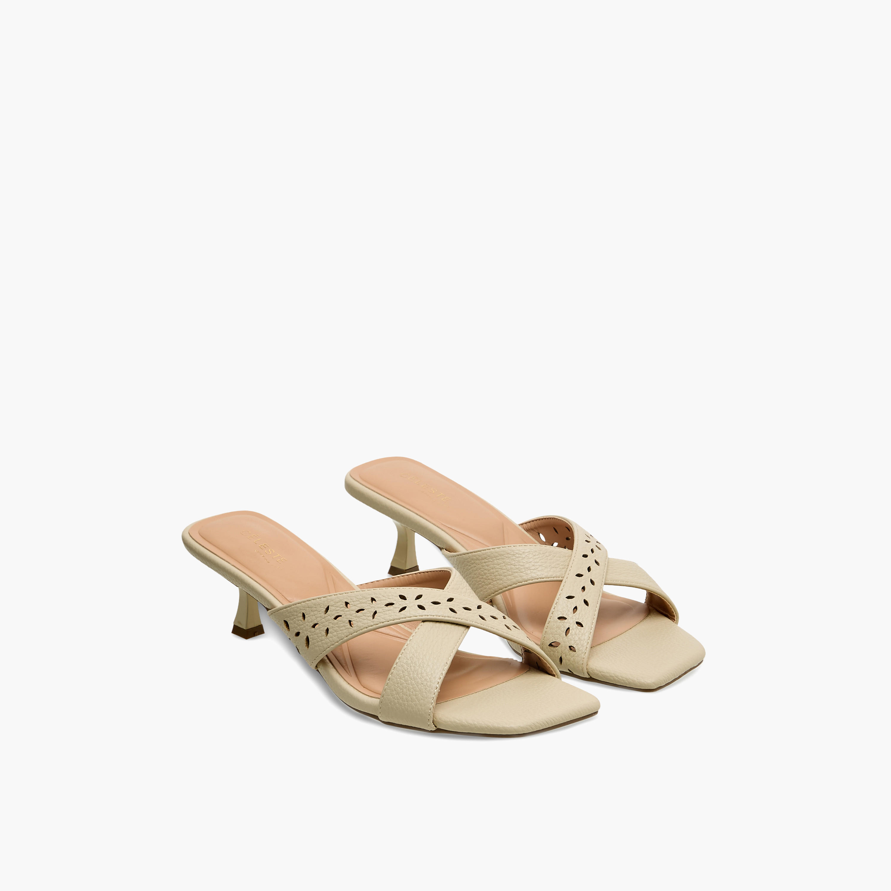 Celeste Women Cross Strap Flared Heel Sandals-women-shoes-sandals-heeled-image-1