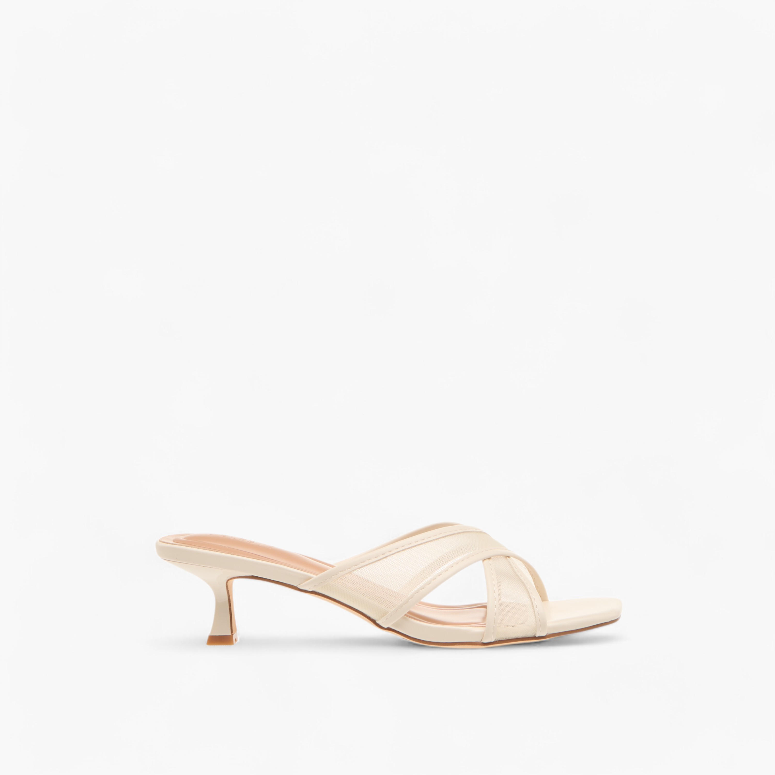 Celeste Women's Textured Slip-On Cross Strap Sandals with Kitten Heels-women-shoes-sandals-heeled-image-8