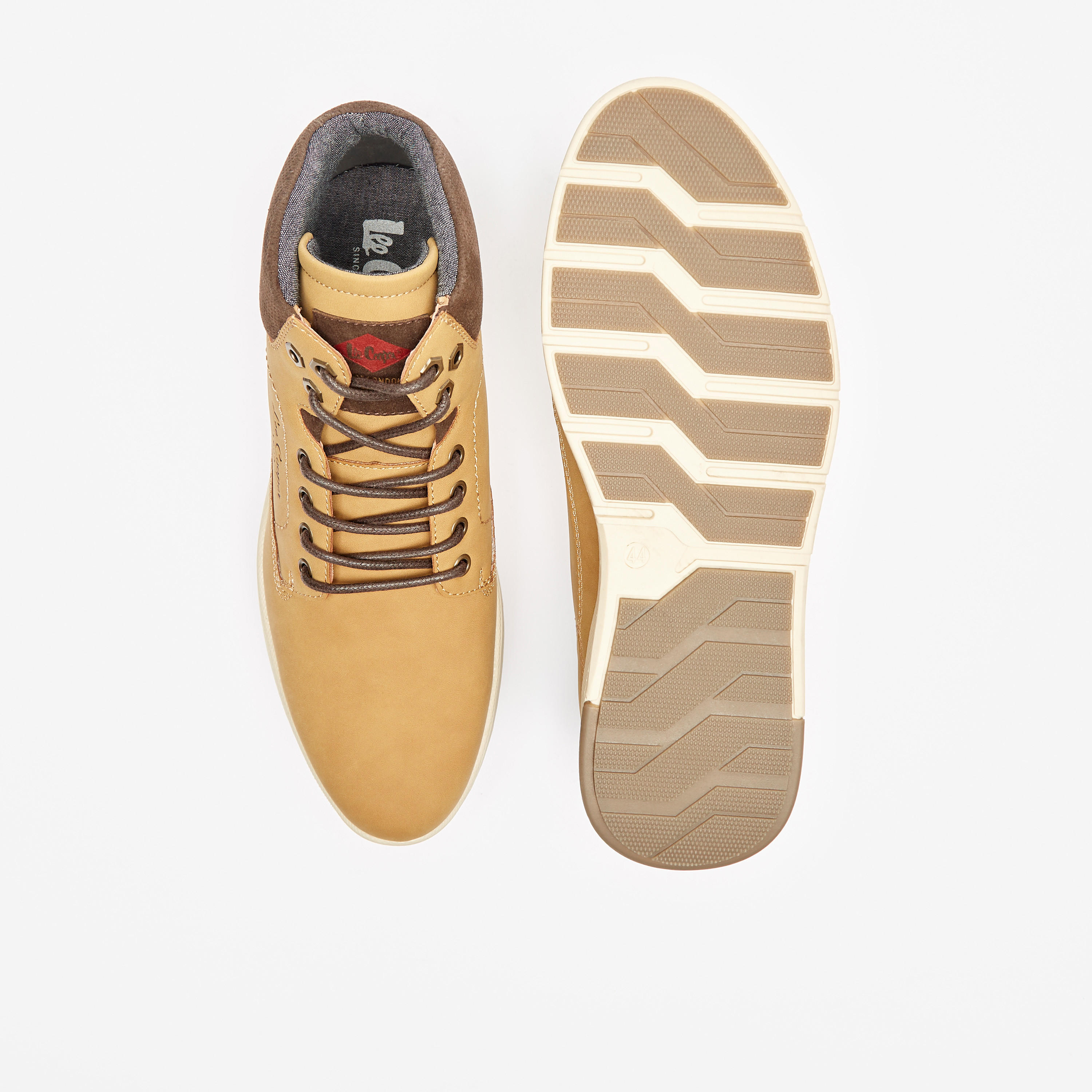 Lee Cooper Men's Panelled Chukka Boots with Lace-Up Closure-men-shoes-boots-image-4