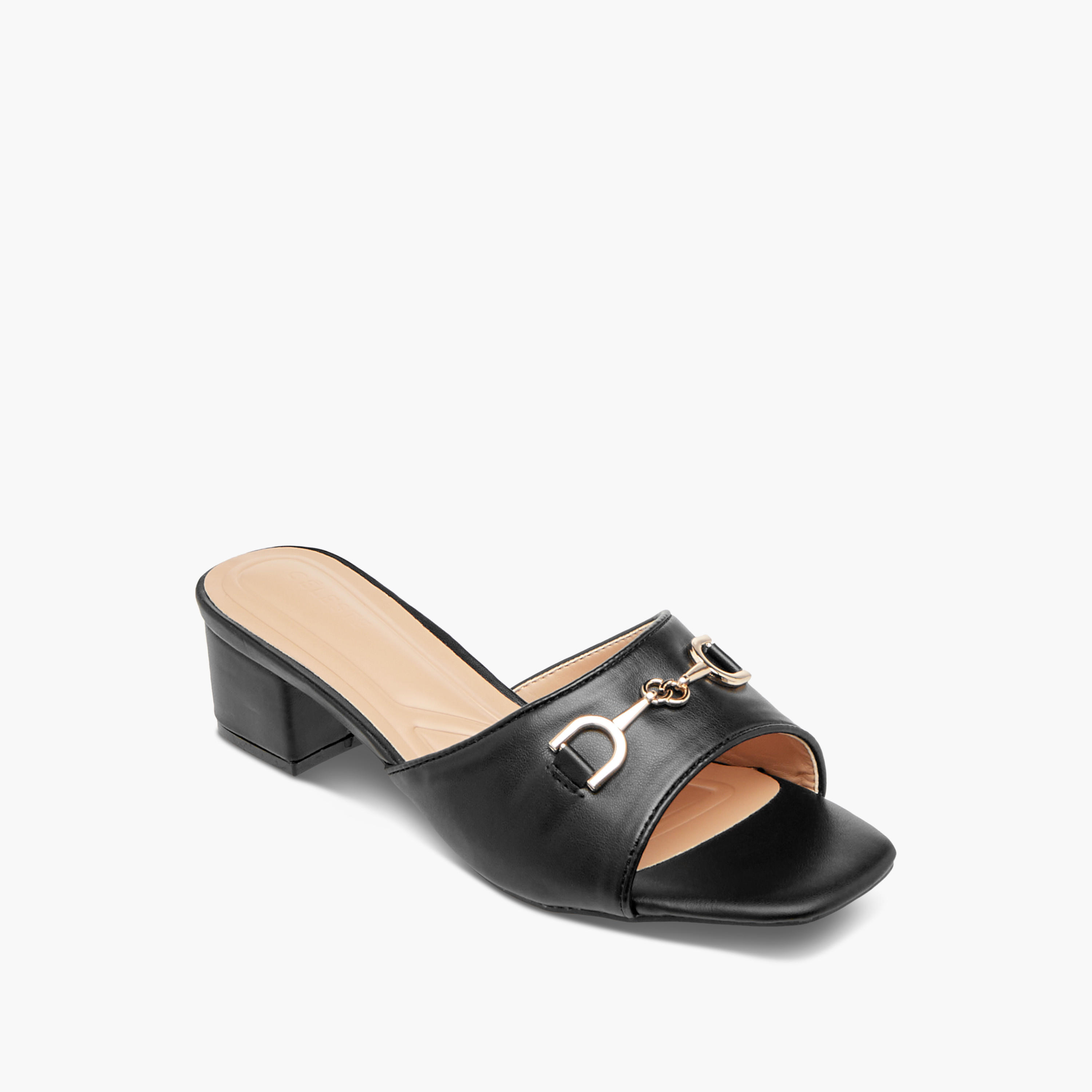 Celeste Women's Logo Accent Slip-On Sandals with Block Heels-women-shoes-sandals-heeled-image-2