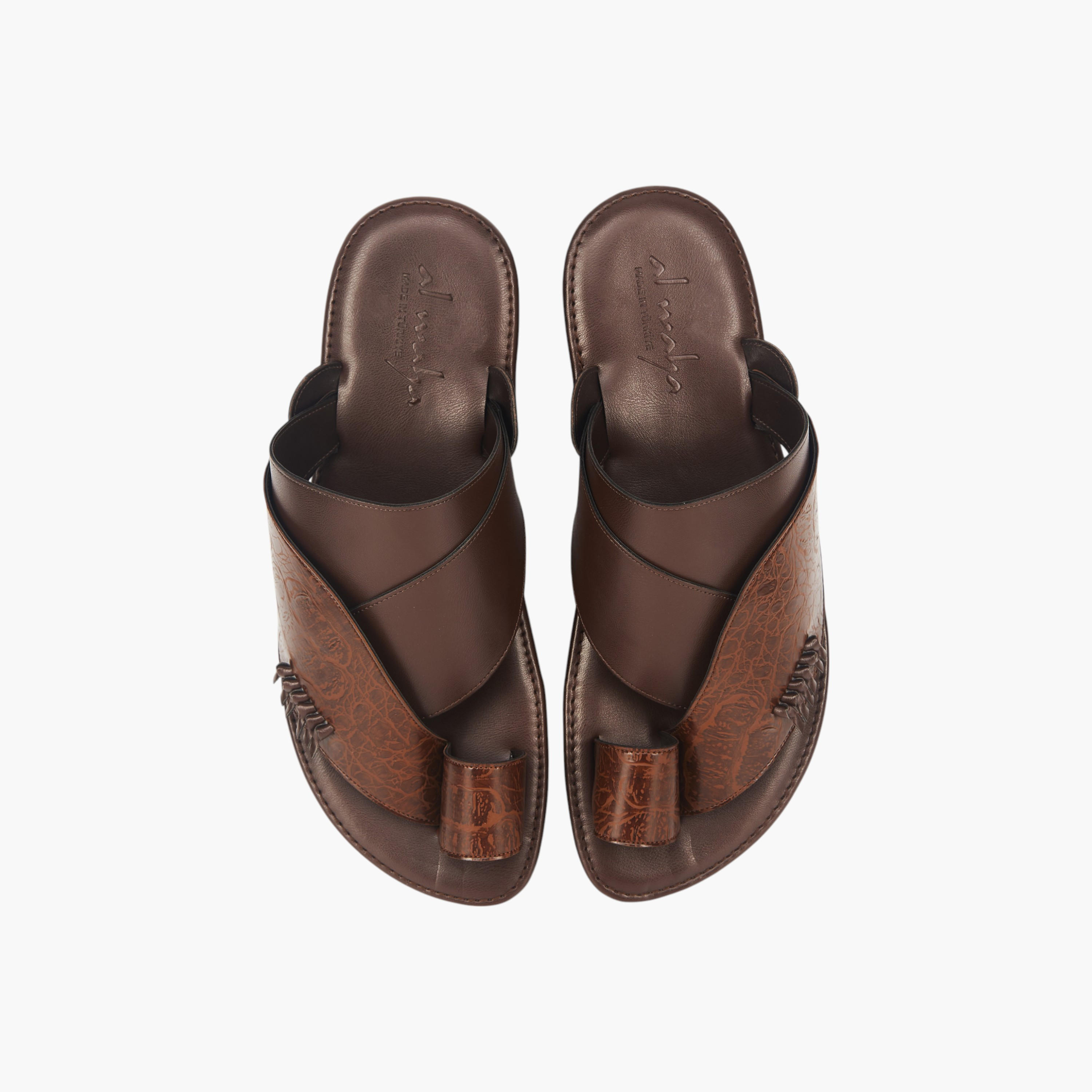 Al Waha Arabic Sandals with Toe Loop - Ramadan Collection-men-shoes-sandals-image-1