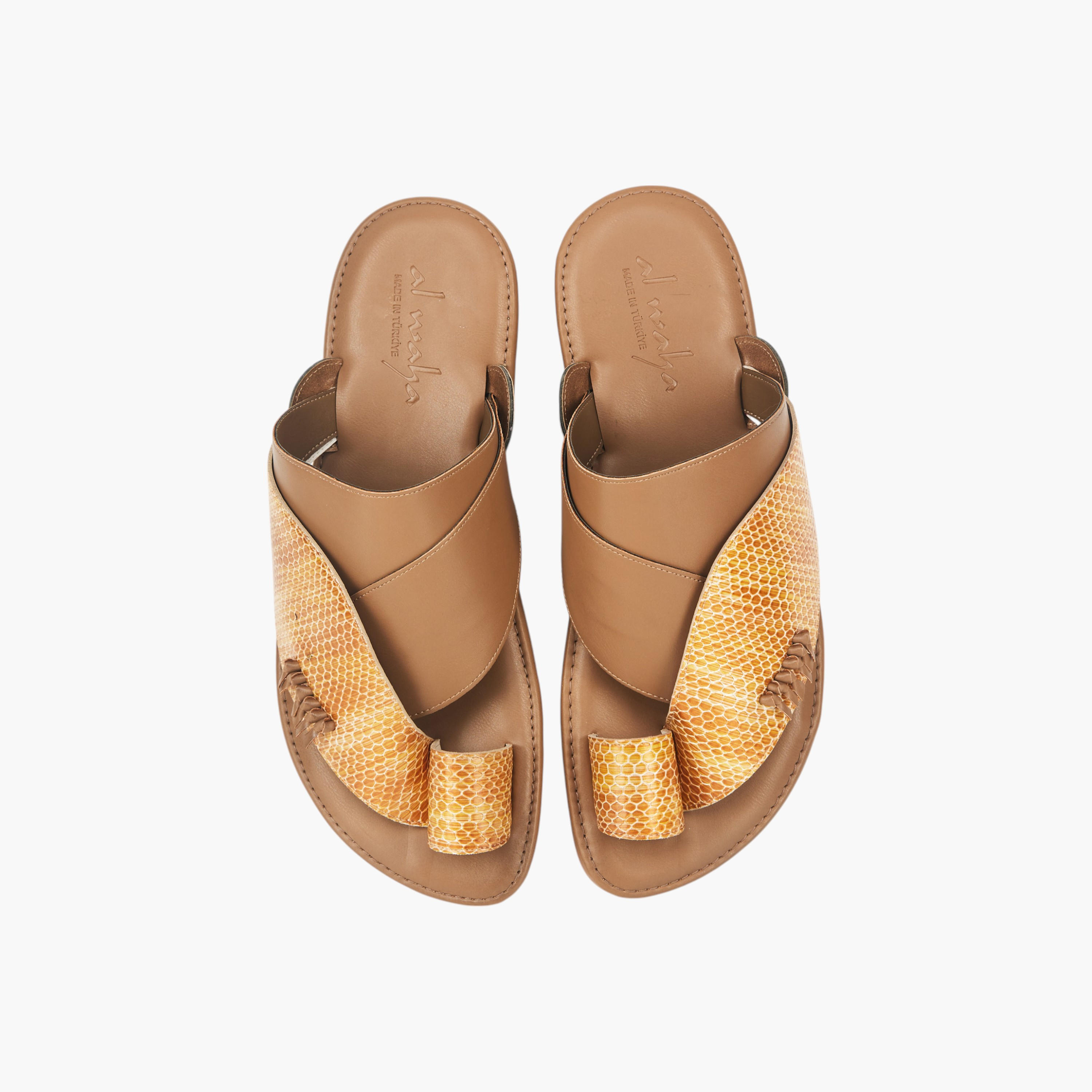 Al Waha Arabic Sandals with Toe Loop - Ramadan Collection-men-shoes-sandals-image-1