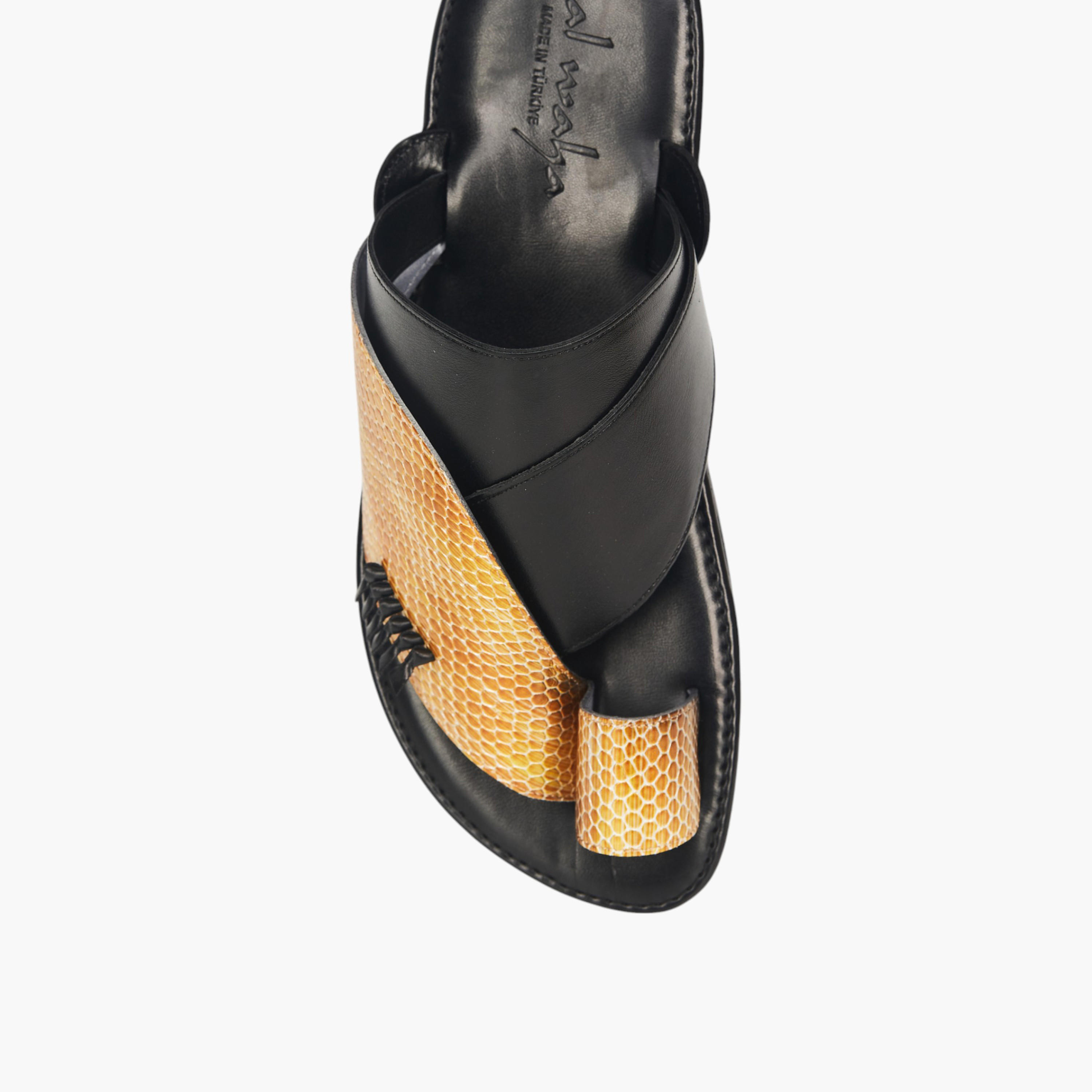 Al Waha Arabic Sandals with Toe Loop - Ramadan Collection-men-shoes-sandals-image-3