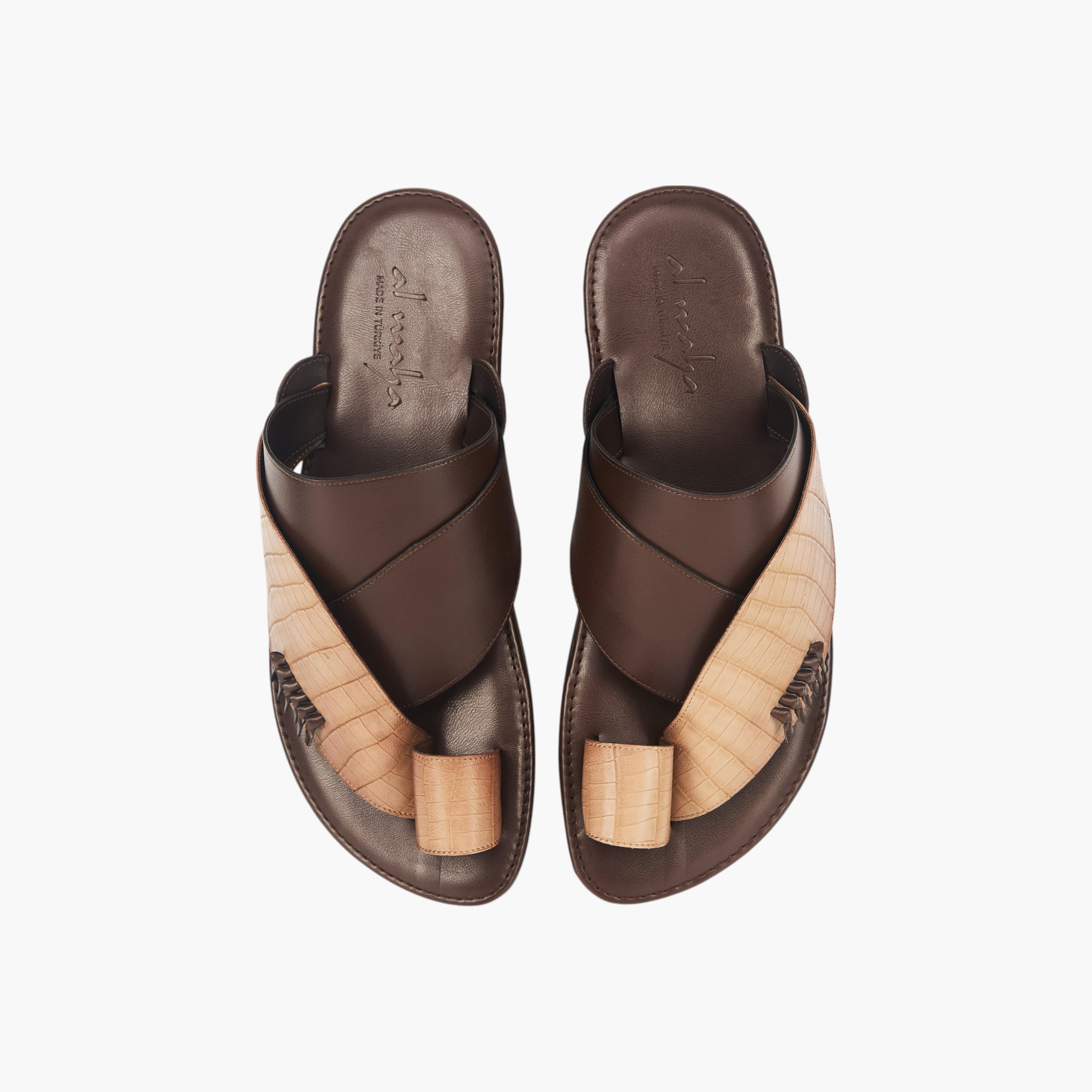 Al Waha Arabic Sandals with Toe Loop - Ramadan Collection-men-shoes-sandals-image-1