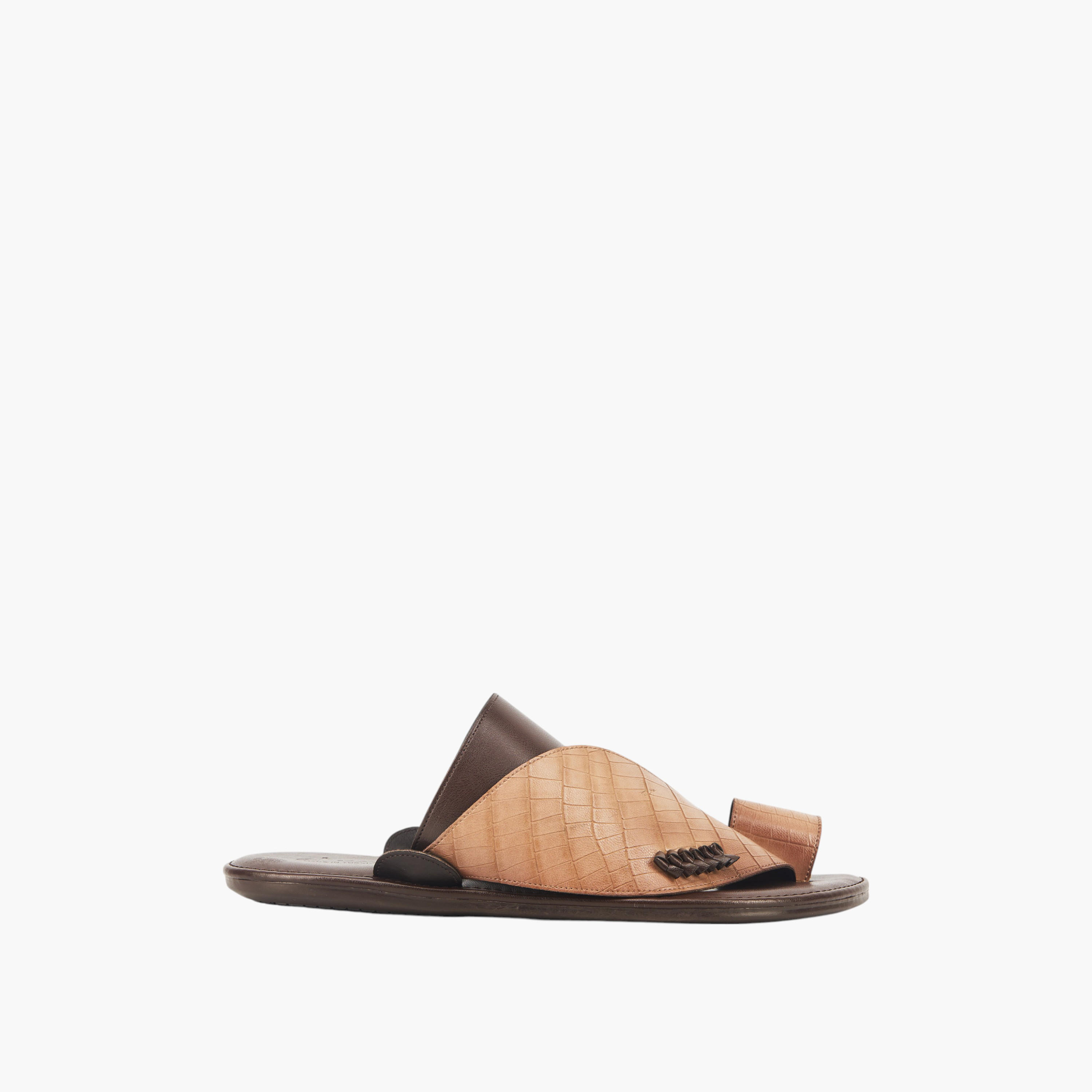 Al Waha Arabic Sandals with Toe Loop - Ramadan Collection-men-shoes-sandals-image-2