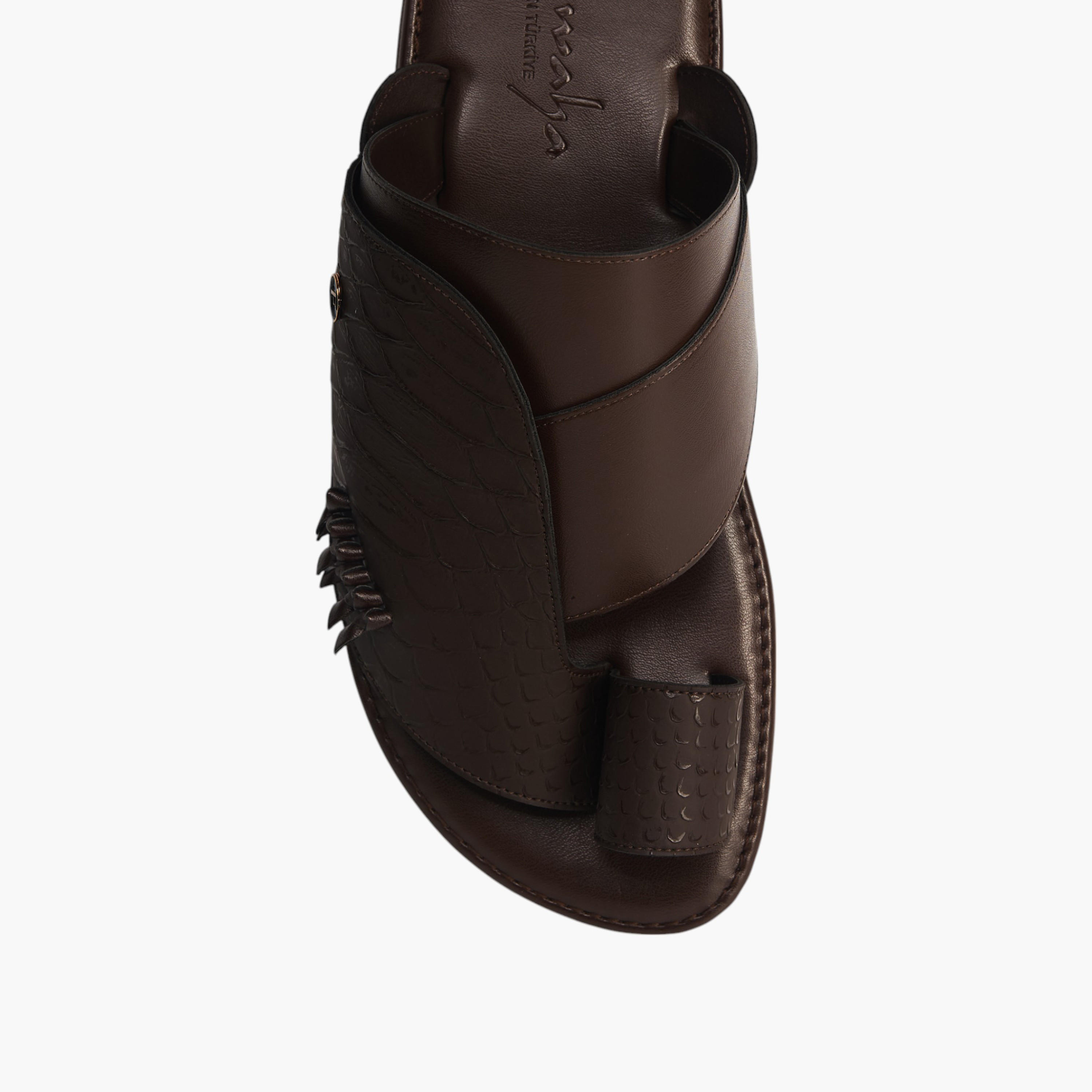 Al Waha Arabic Sandals with Toe Loop - Ramadan Collection-men-shoes-sandals-image-3