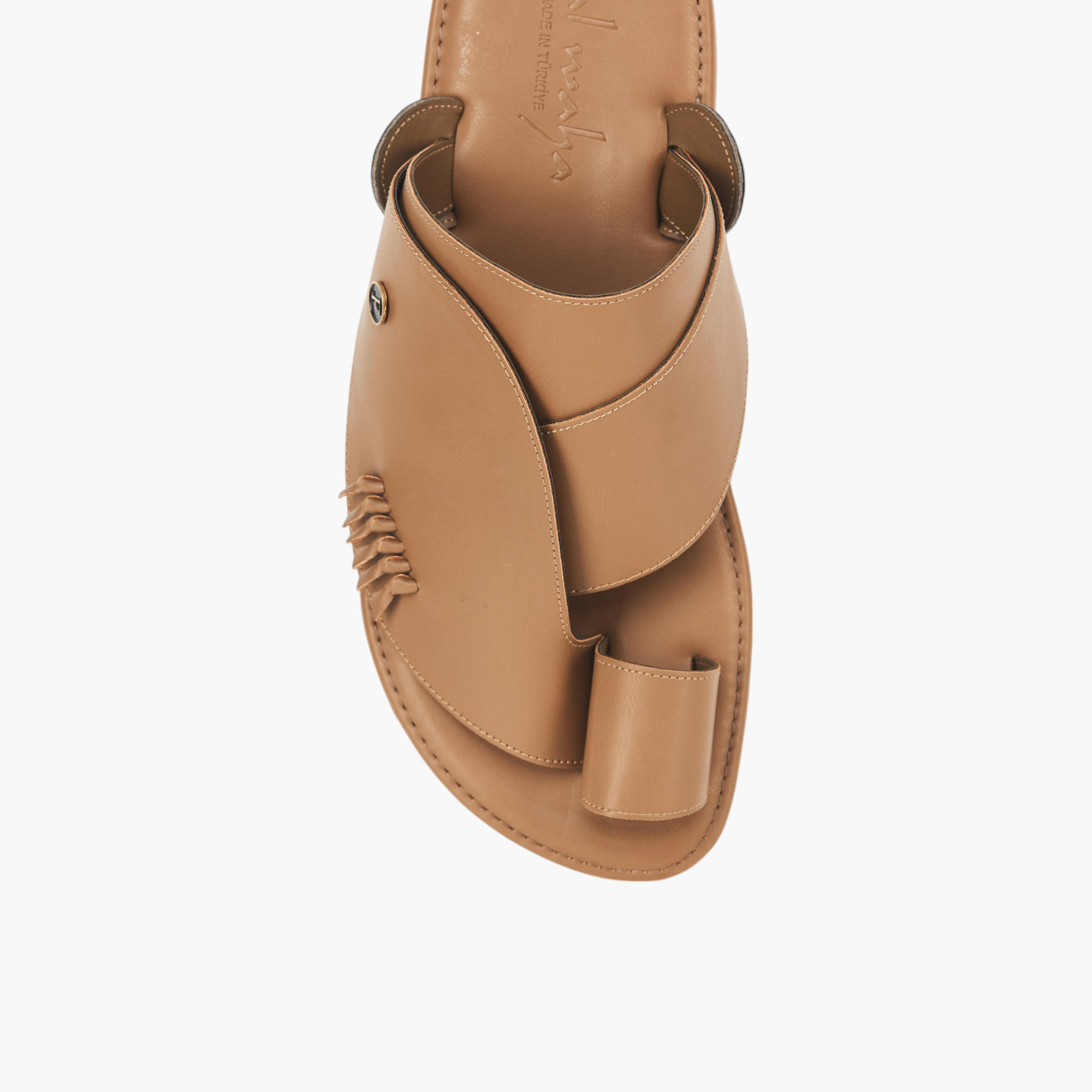 Al Waha Arabic Sandals with Toe Loop - Ramadan Collection-men-shoes-sandals-image-3
