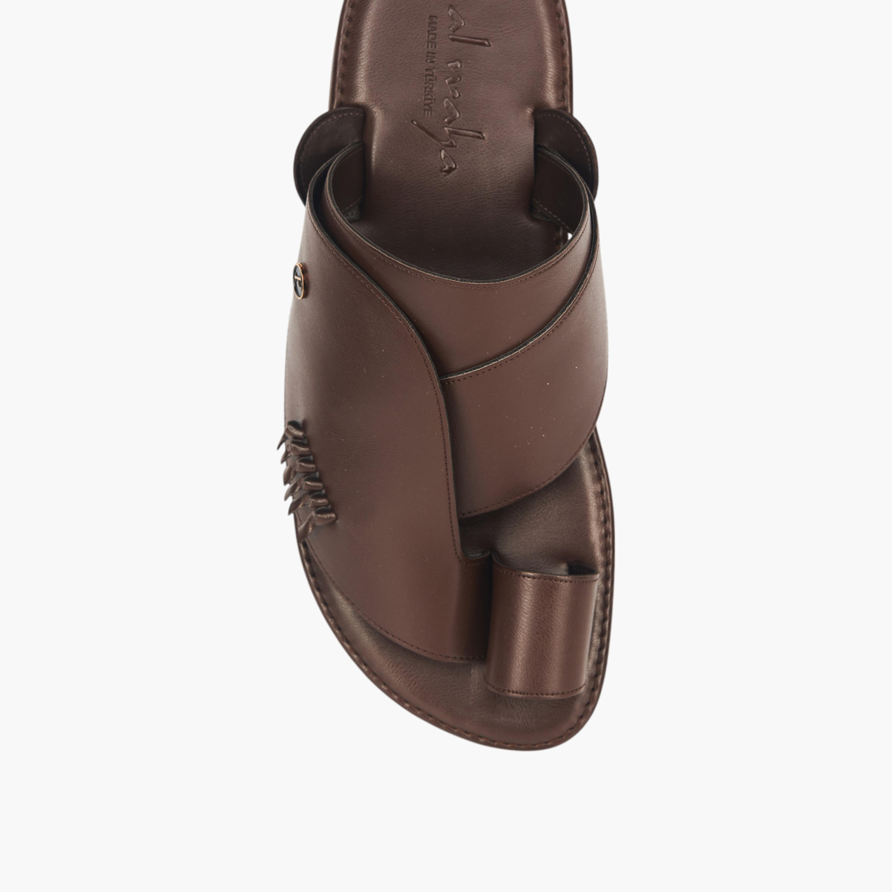 Al Waha Arabic Sandals with Toe Loop - Ramadan Collection-men-shoes-sandals-image-3