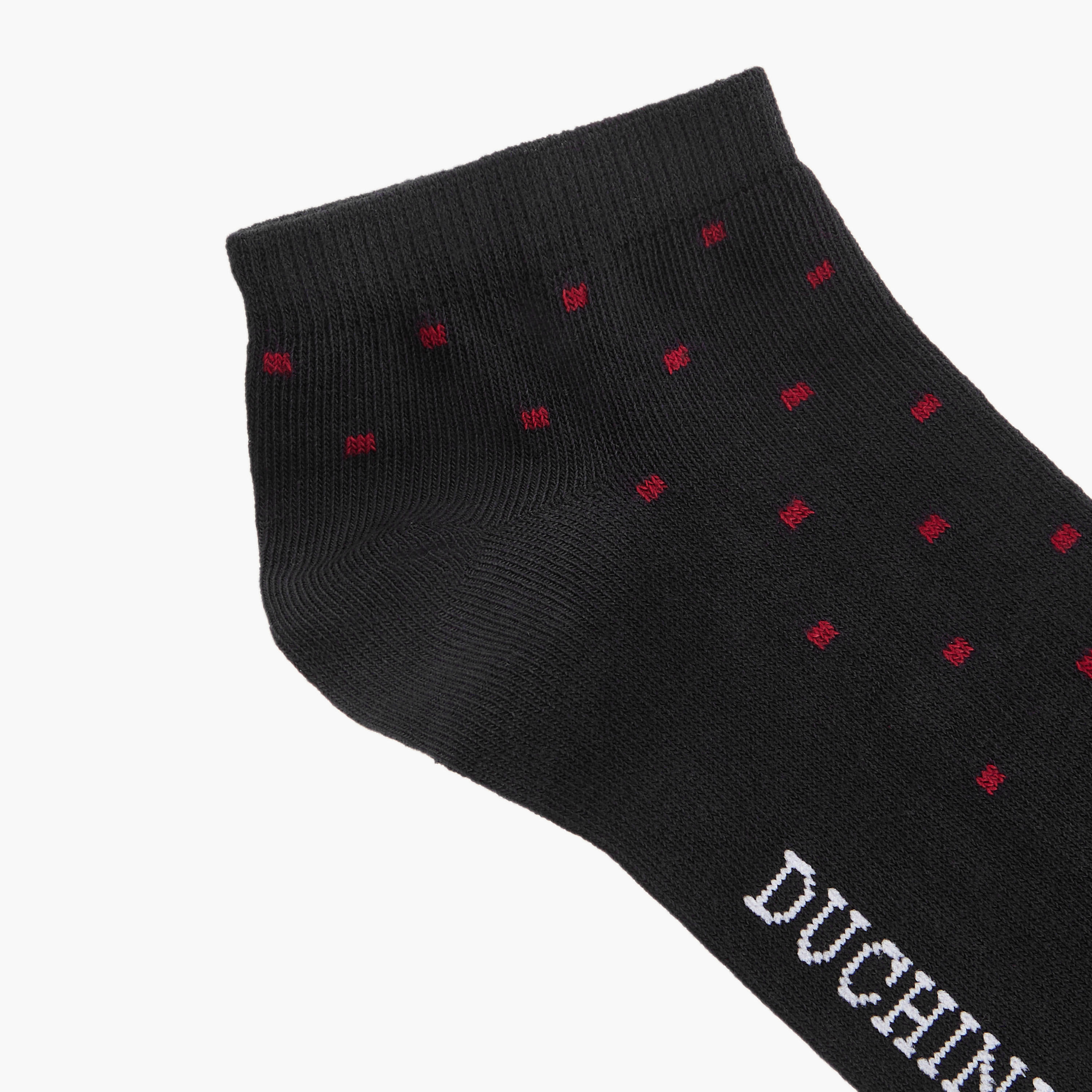 Duchini Printed Non Terry Ankle Length Socks - Set of 5-men-socks-image-5