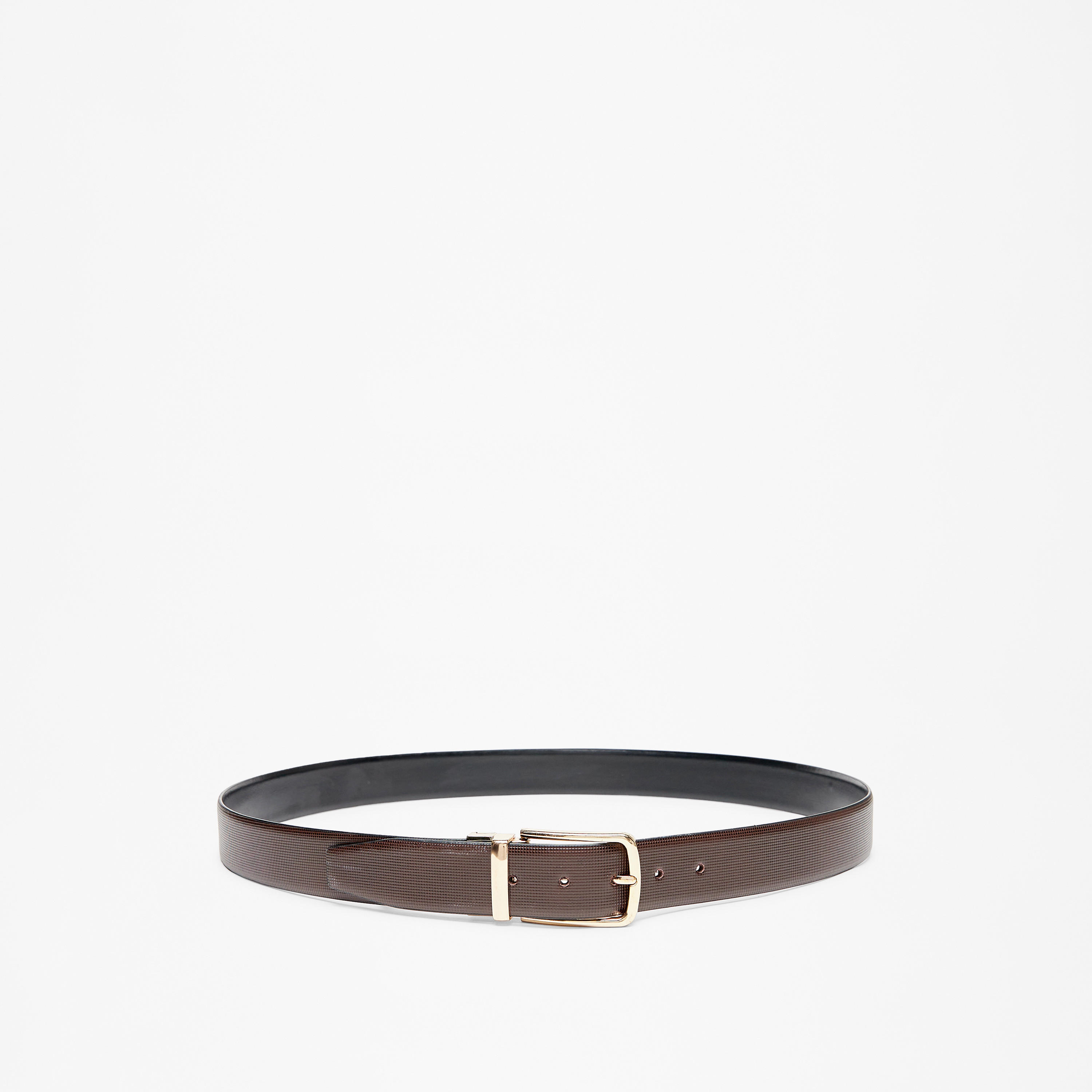 حزام بارز الملمس بإبزيم إغلاق من دوتشيني-men-beltsandwallets-belts-image-6