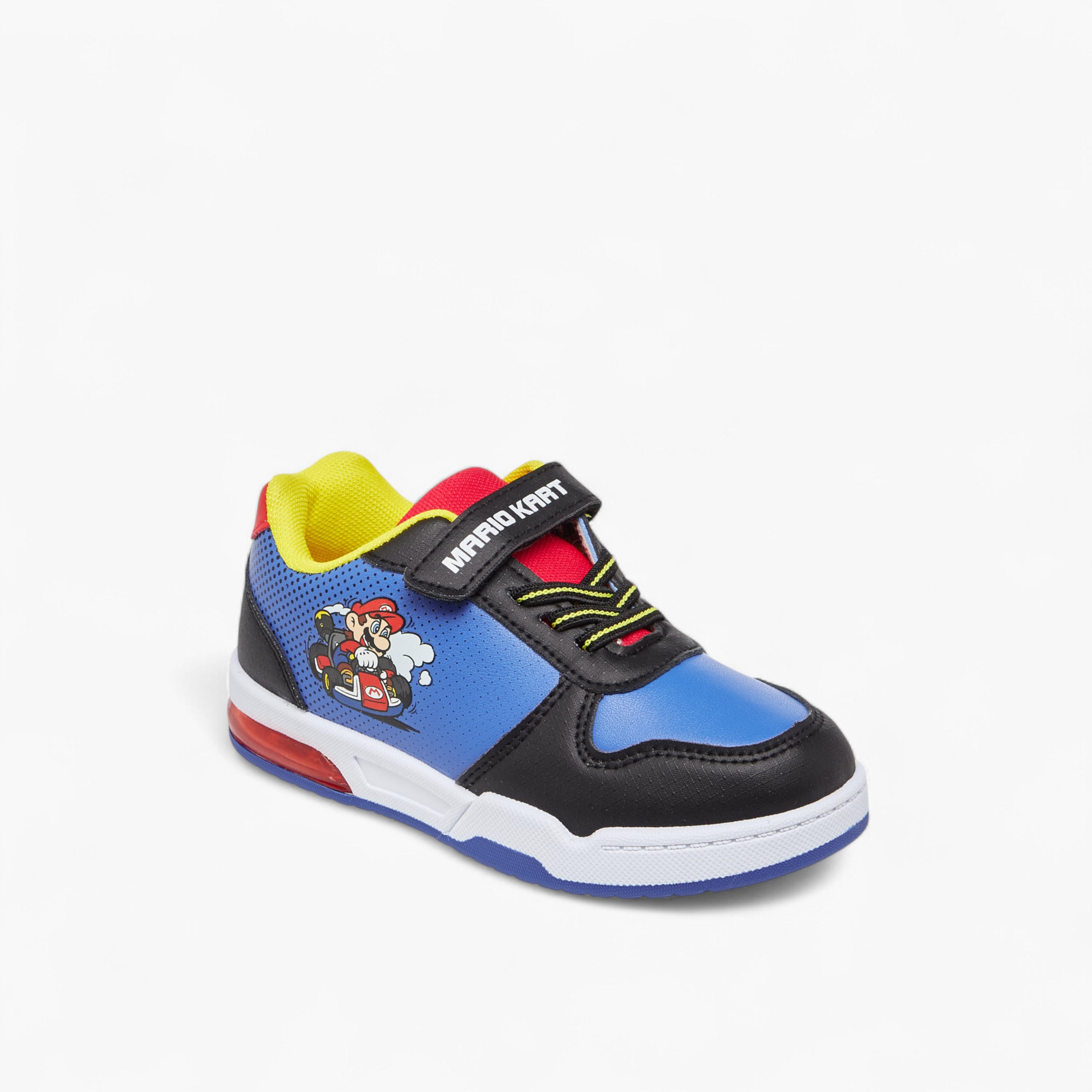Super Mario Colourblock Light-Up Sneakers with Hook and Loop Closure-boys-shoes-sneakers-image-2