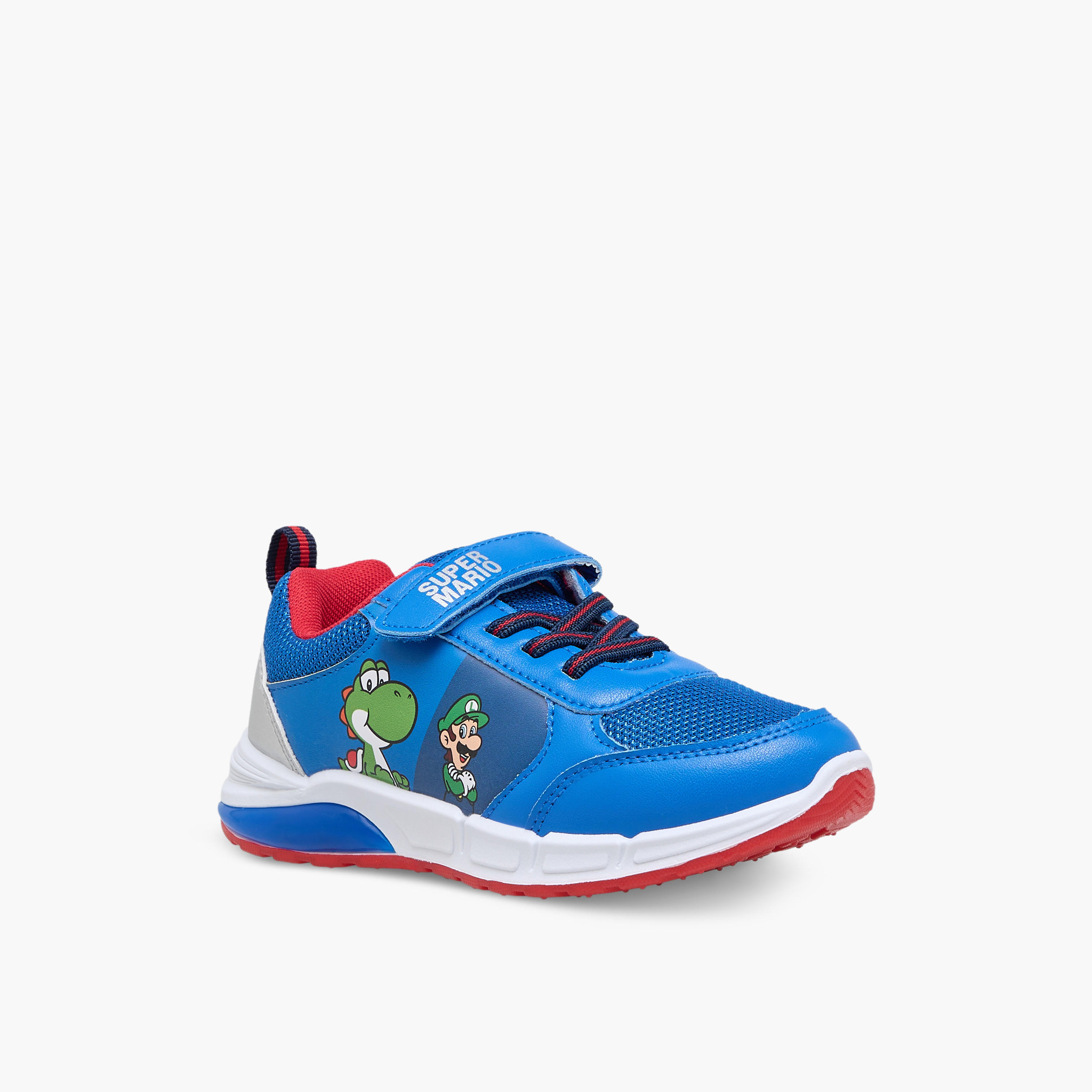 Super Mario Boys Hook & Loop Sneakers-boys-shoes-sneakers-image-2