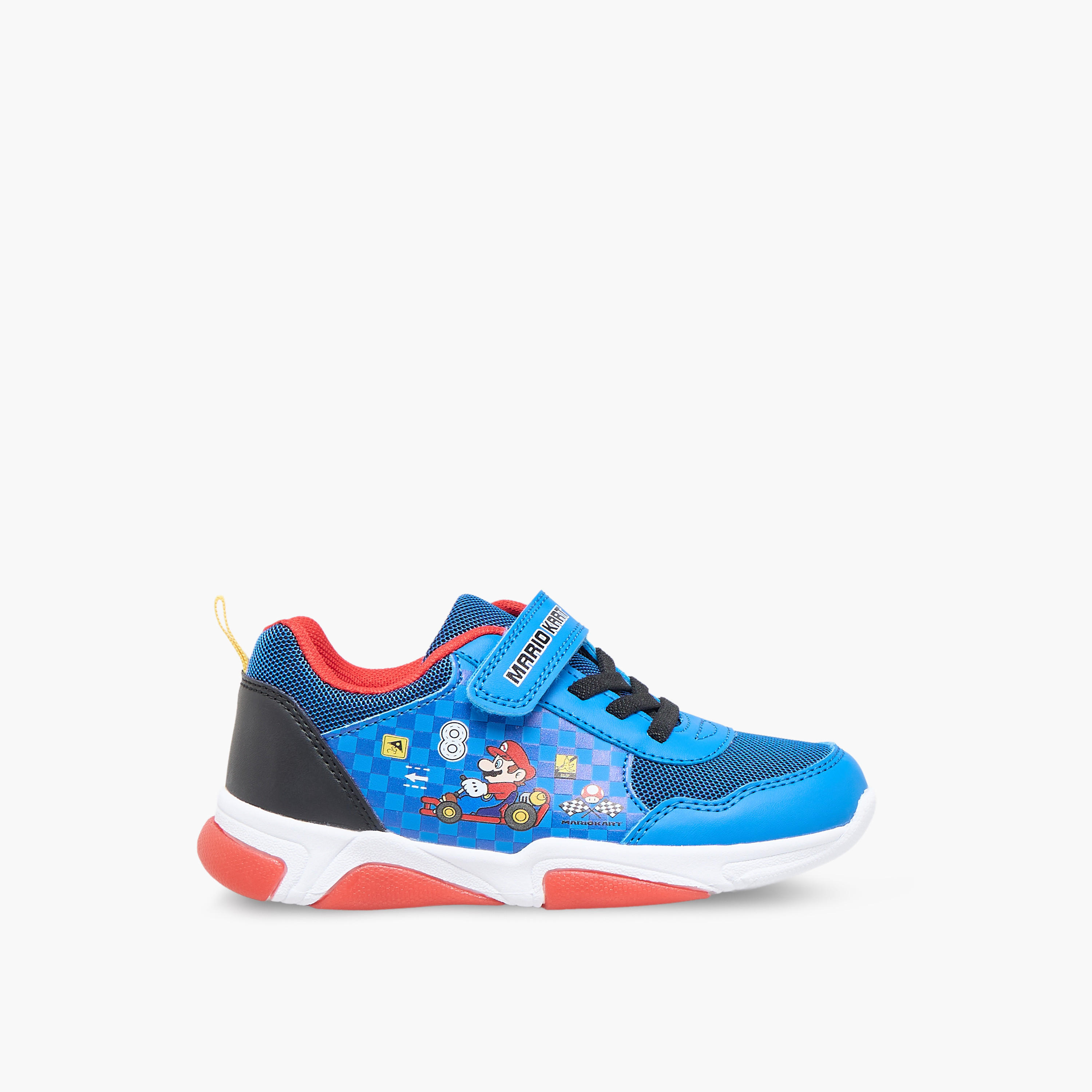 Super Mario Boys Hook & Loop Light-Up Sneakers-boys-shoes-sneakers-image-3