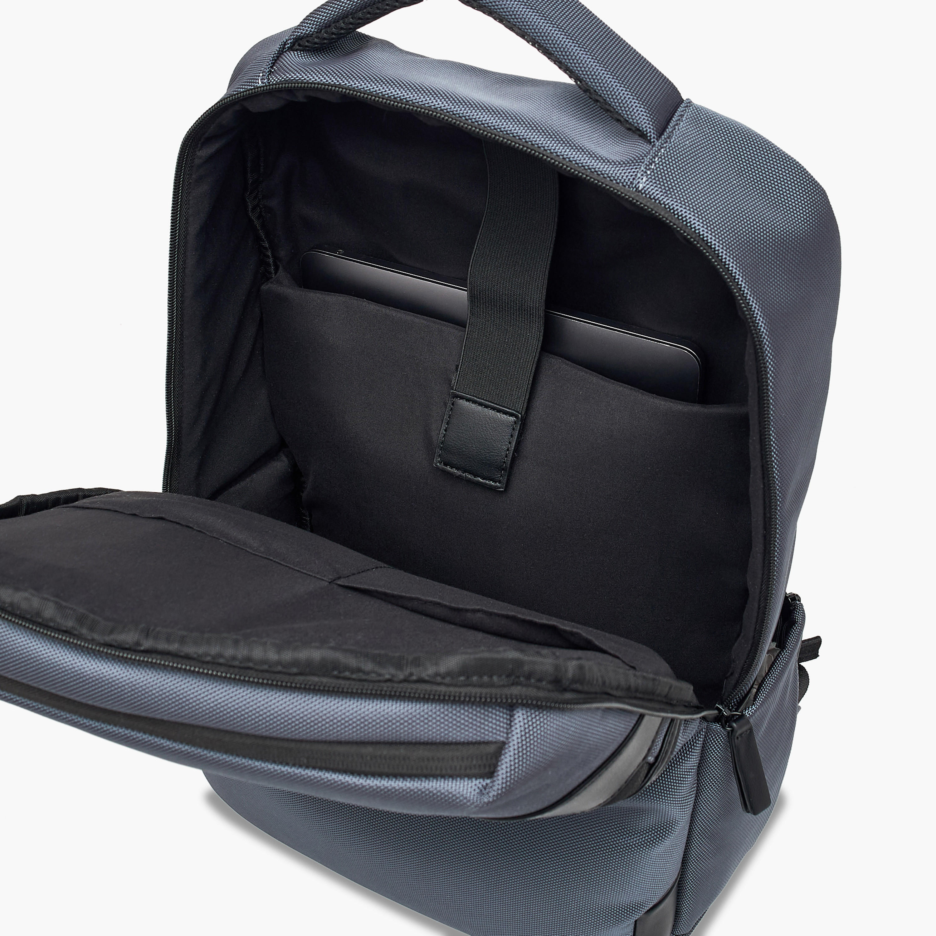 LBL by Shoexpress Solid Backpack with Adjustable Straps and Zip Closure - 10x31x43 cm-men-bags-image-8