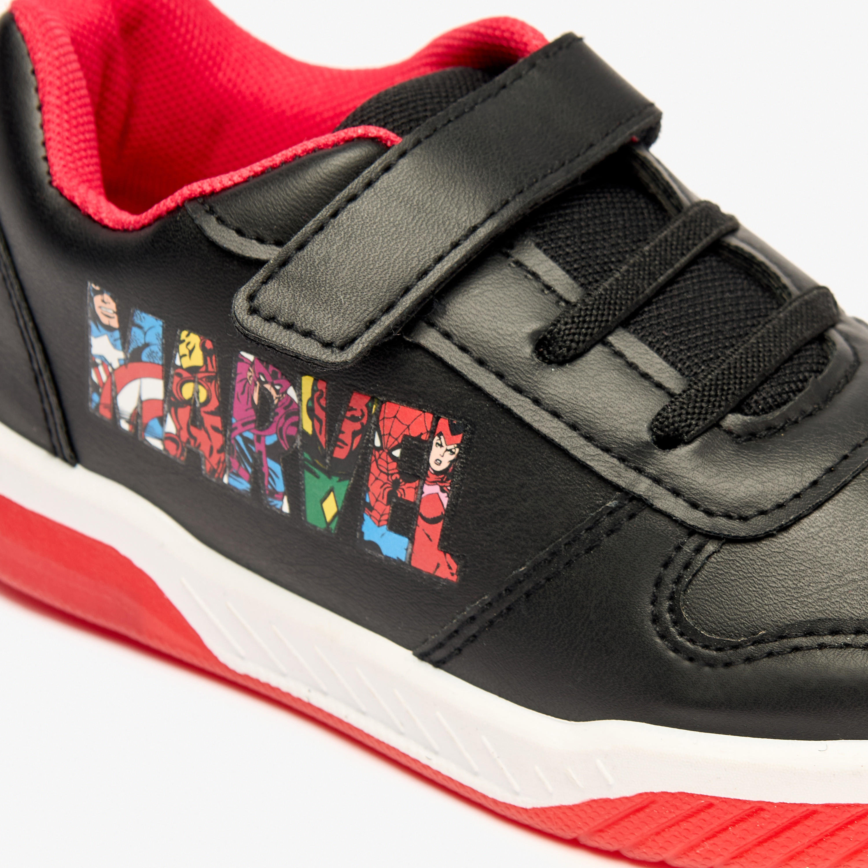 Disney Avengers Print Sneakers with Hook and Loop Closure-boys-shoes-sneakers-image-6