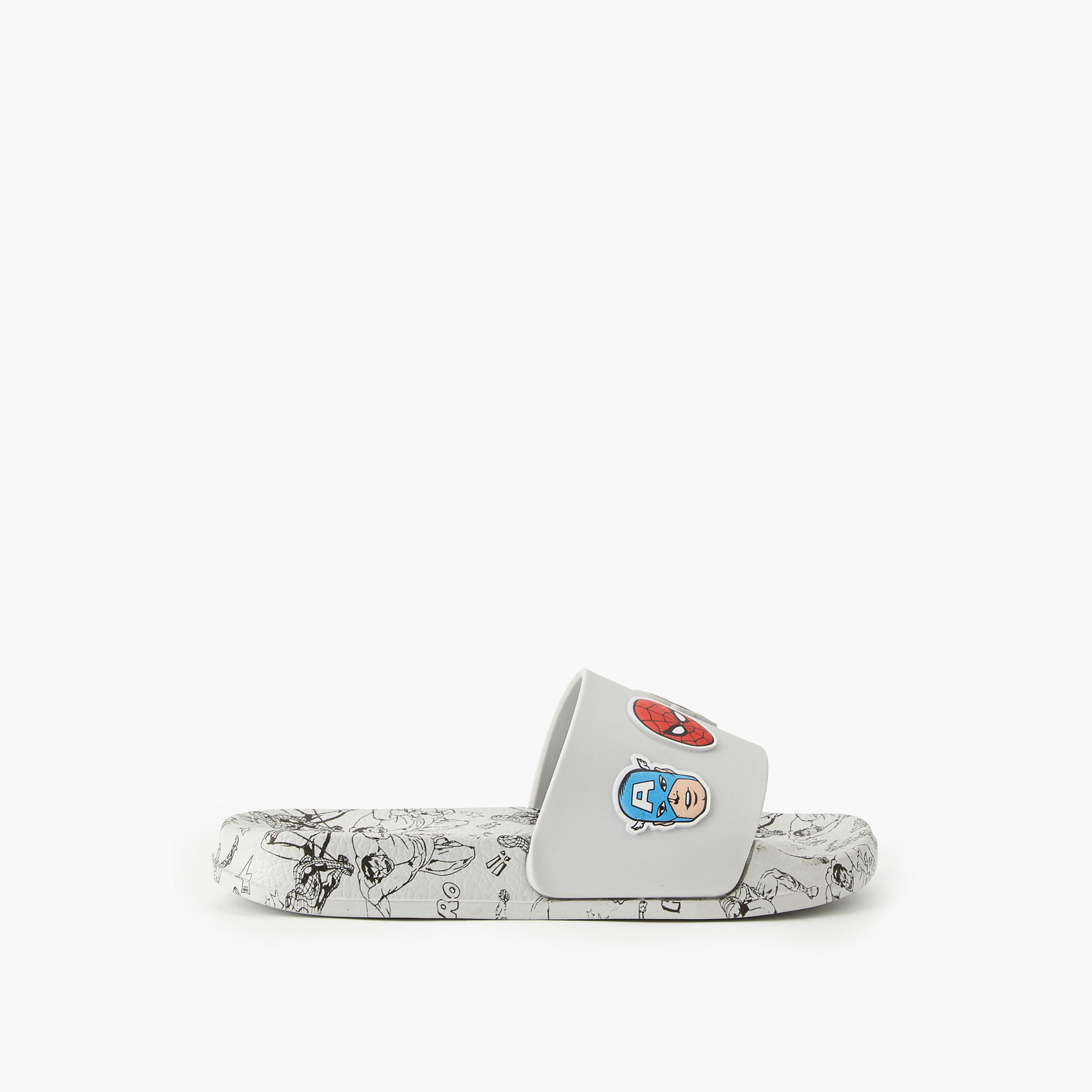 Marvel Boys Avengers Print Slides-boys-shoes-flipflopsandslides-image-2