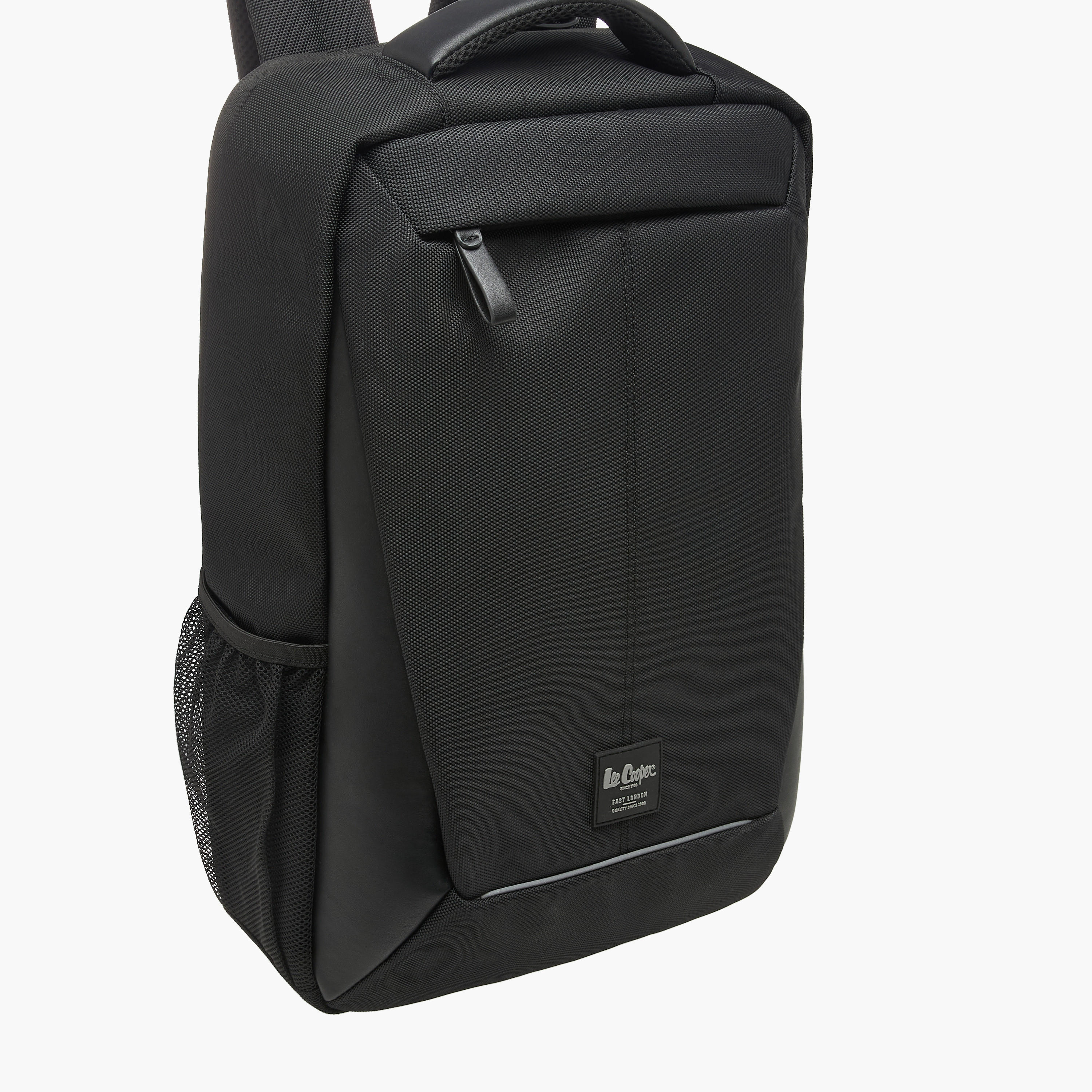 Lee Cooper Solid Backpack with Adjustable Shoulder Straps-men-bags-image-4