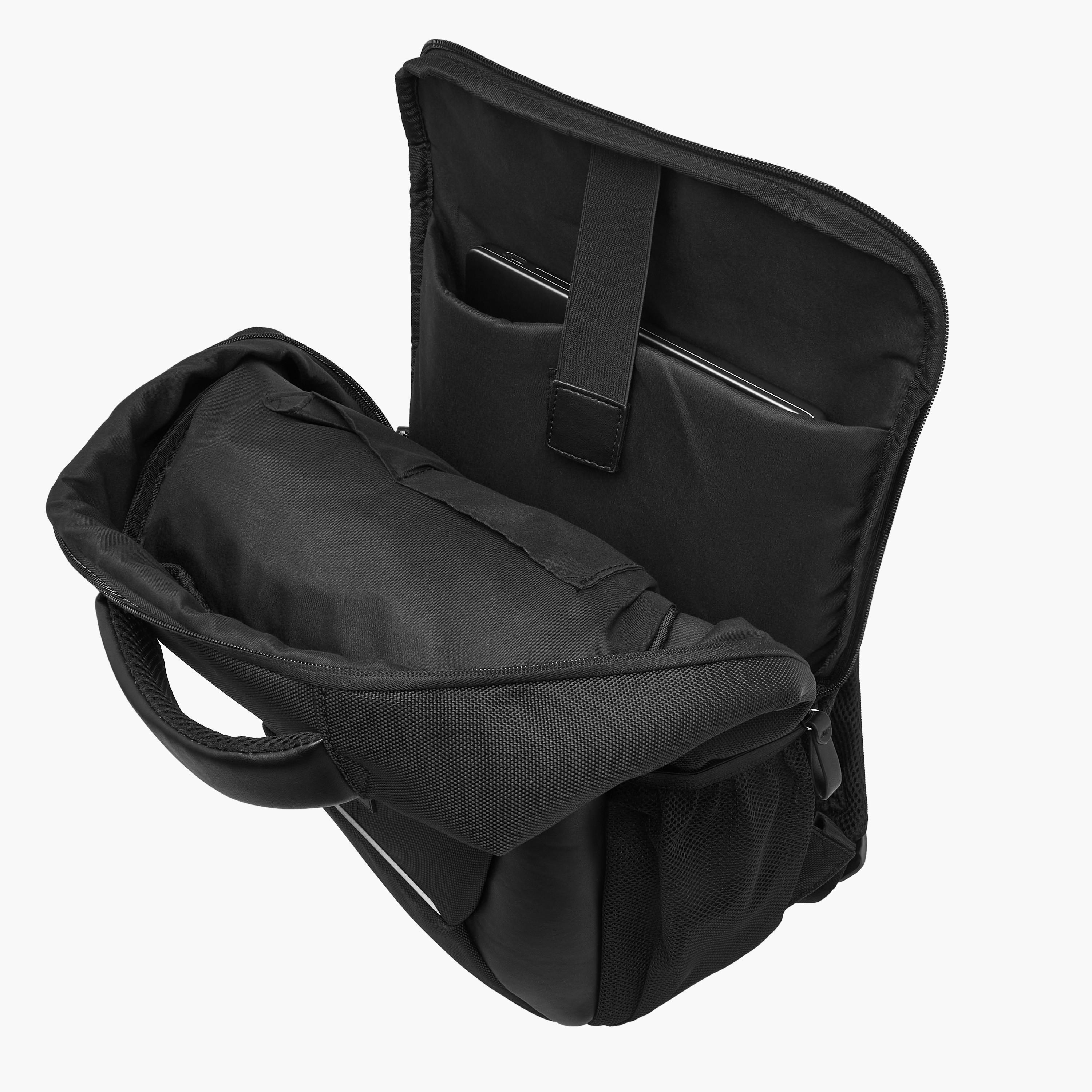 Lee Cooper Solid Backpack with Adjustable Shoulder Straps-men-bags-image-6