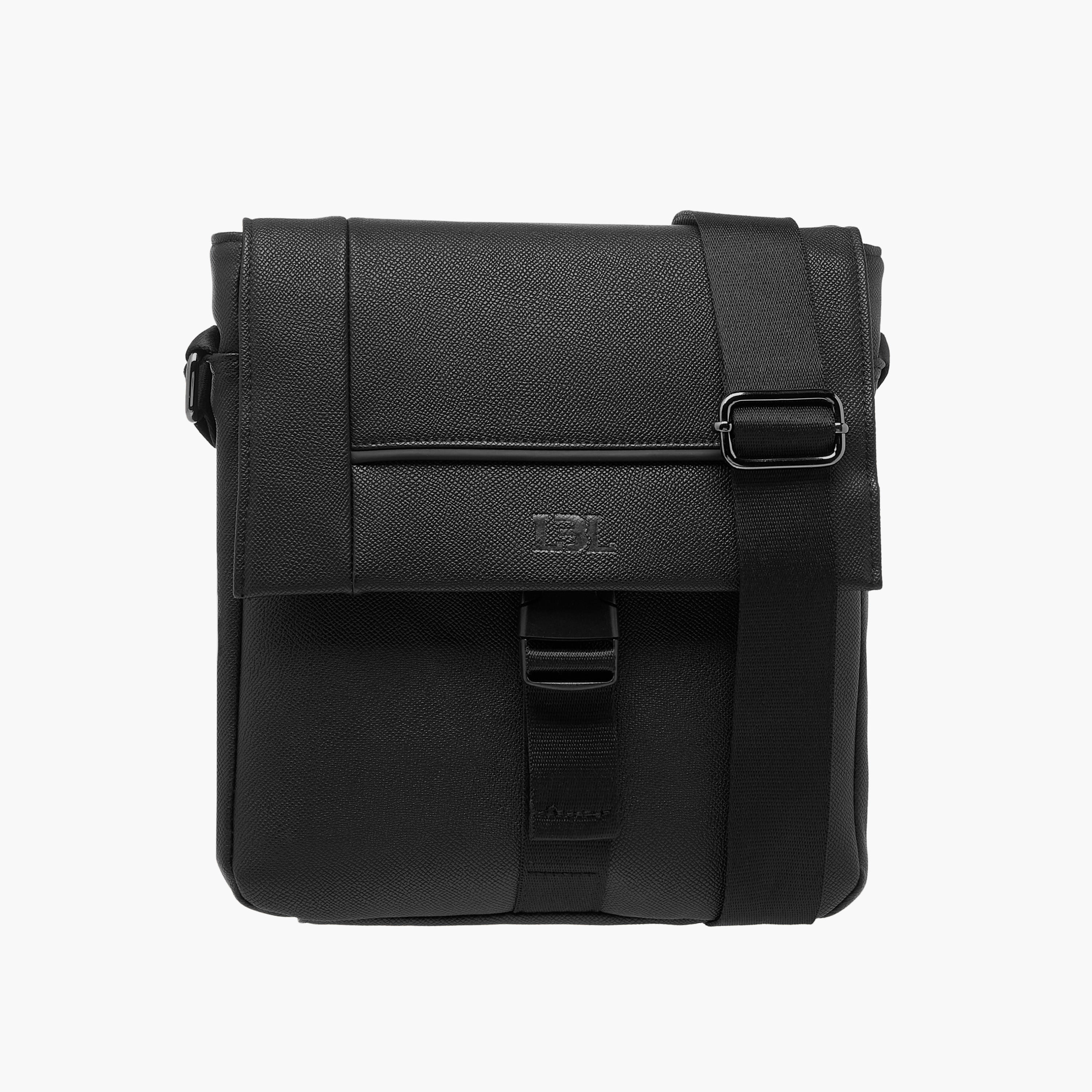 LBL by Shoexpress Textured Crossbody Bag with Adjustable Strap-men-bags-image-2