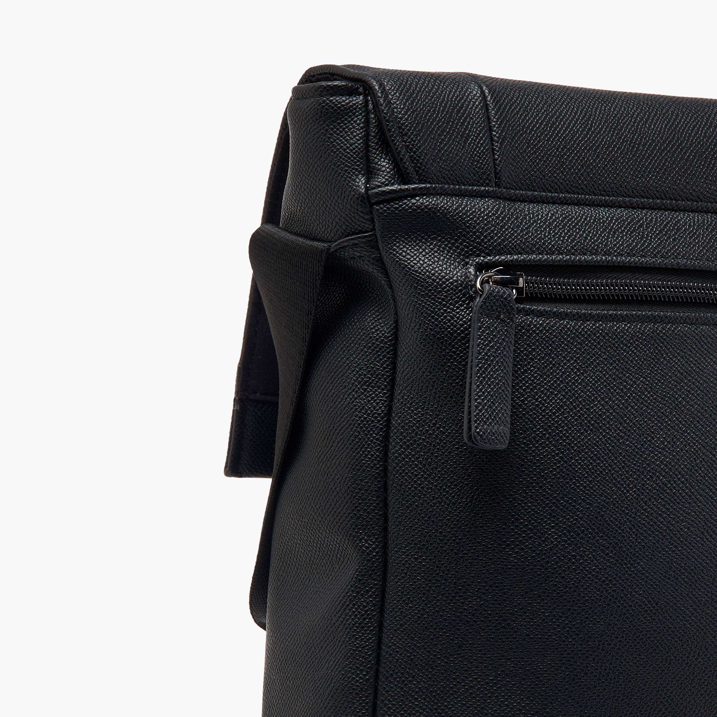 LBL by Shoexpress Textured Crossbody Bag with Adjustable Strap-men-bags-image-5